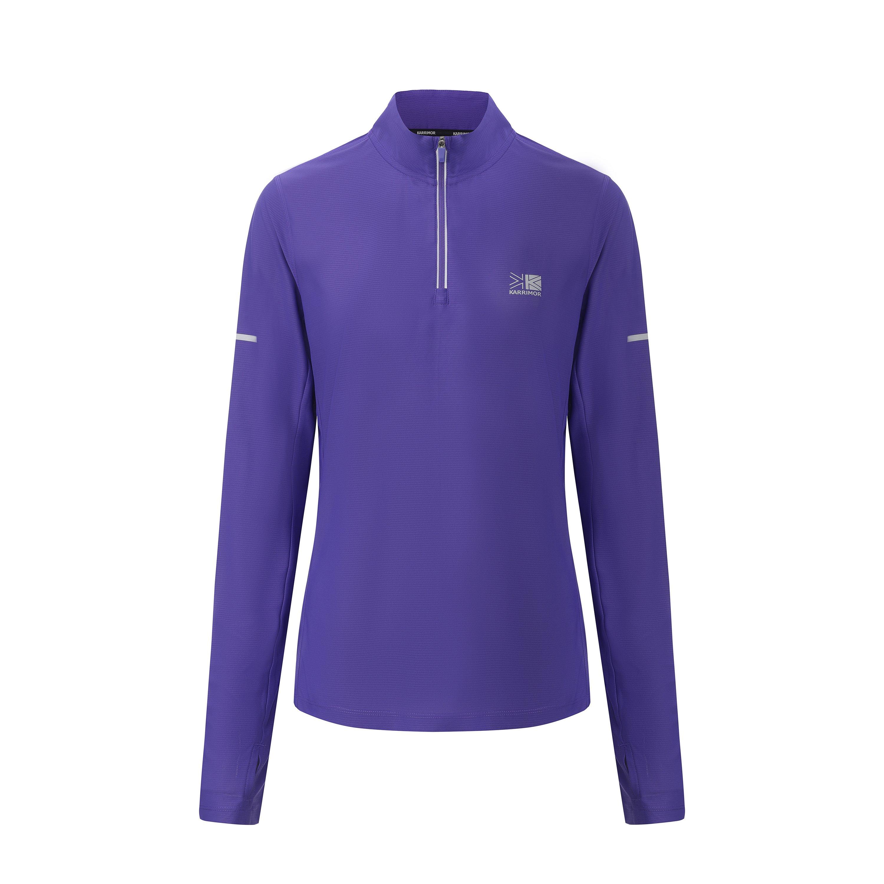 Karrimor Women's Longsleeve 1/4 Zip Top - Liberty Purple - 12 (40)
