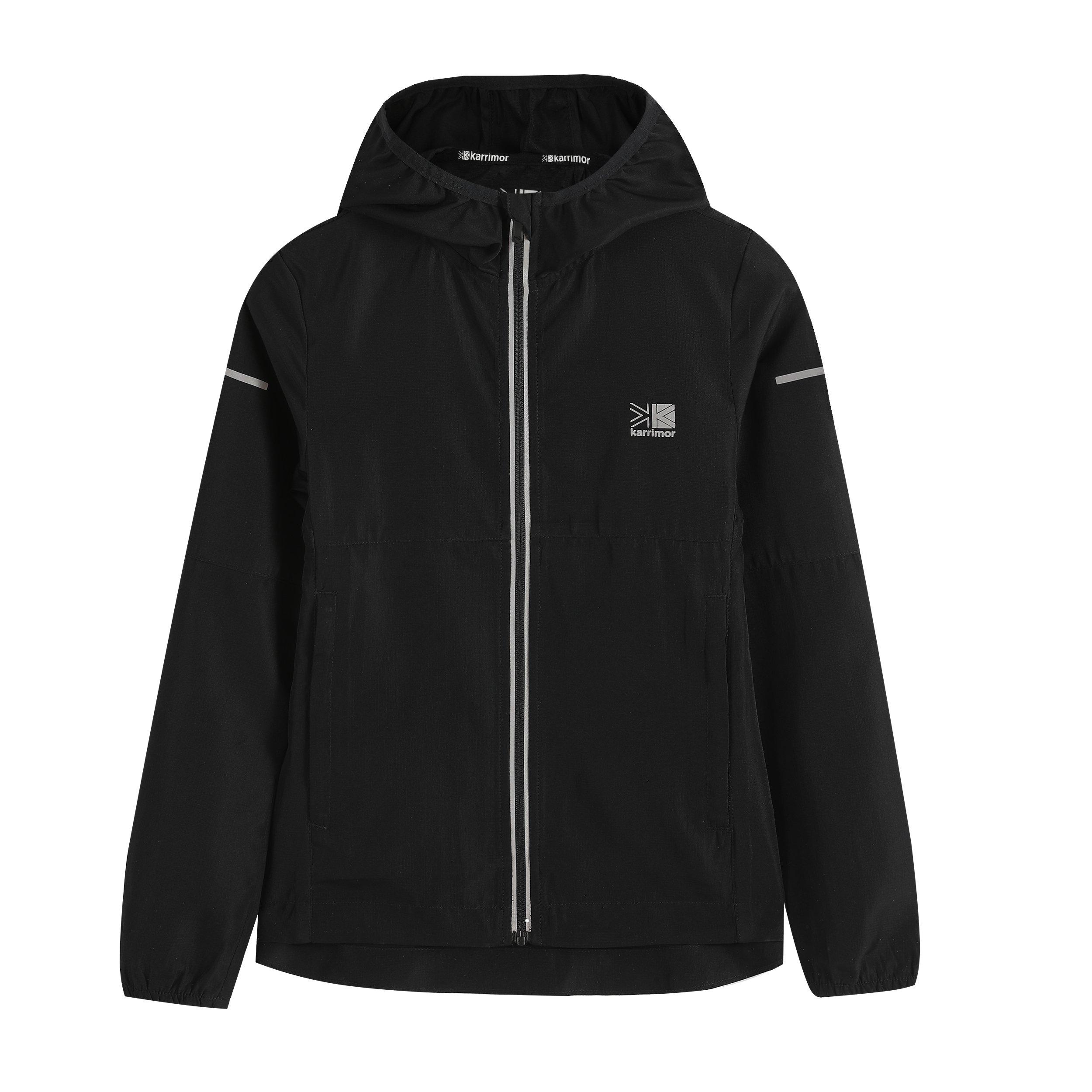 Black - Karrimor - Unisex Kids Run Long Sleeve Performance Running Jacket - 1