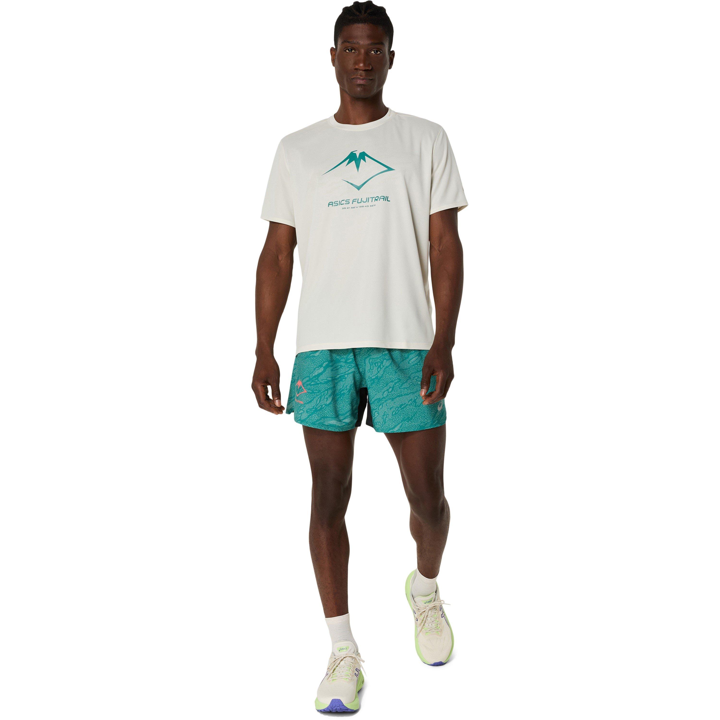 BIRCH/WHITE - Asics - Men's F.Trail Short Sleeve Performance Running Top - 3