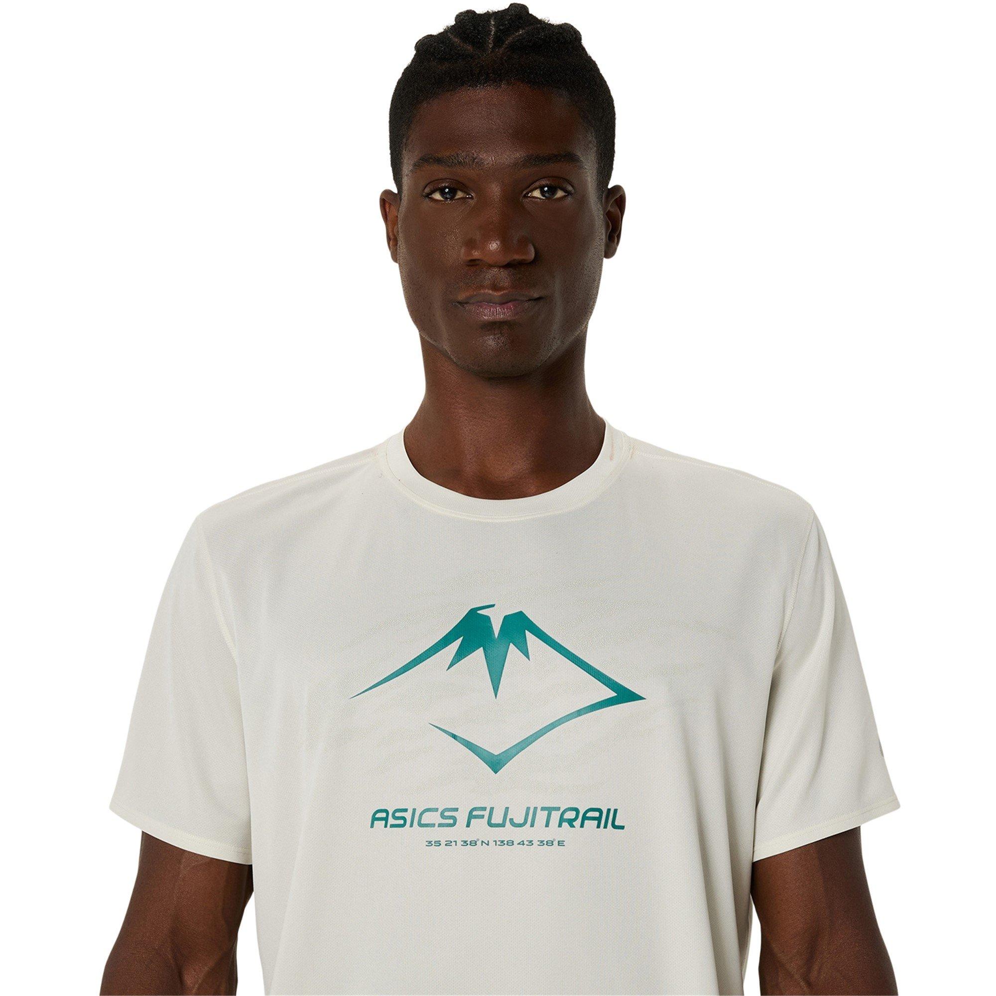 BIRCH/WHITE - Asics - Men's F.Trail Short Sleeve Performance Running Top - 4
