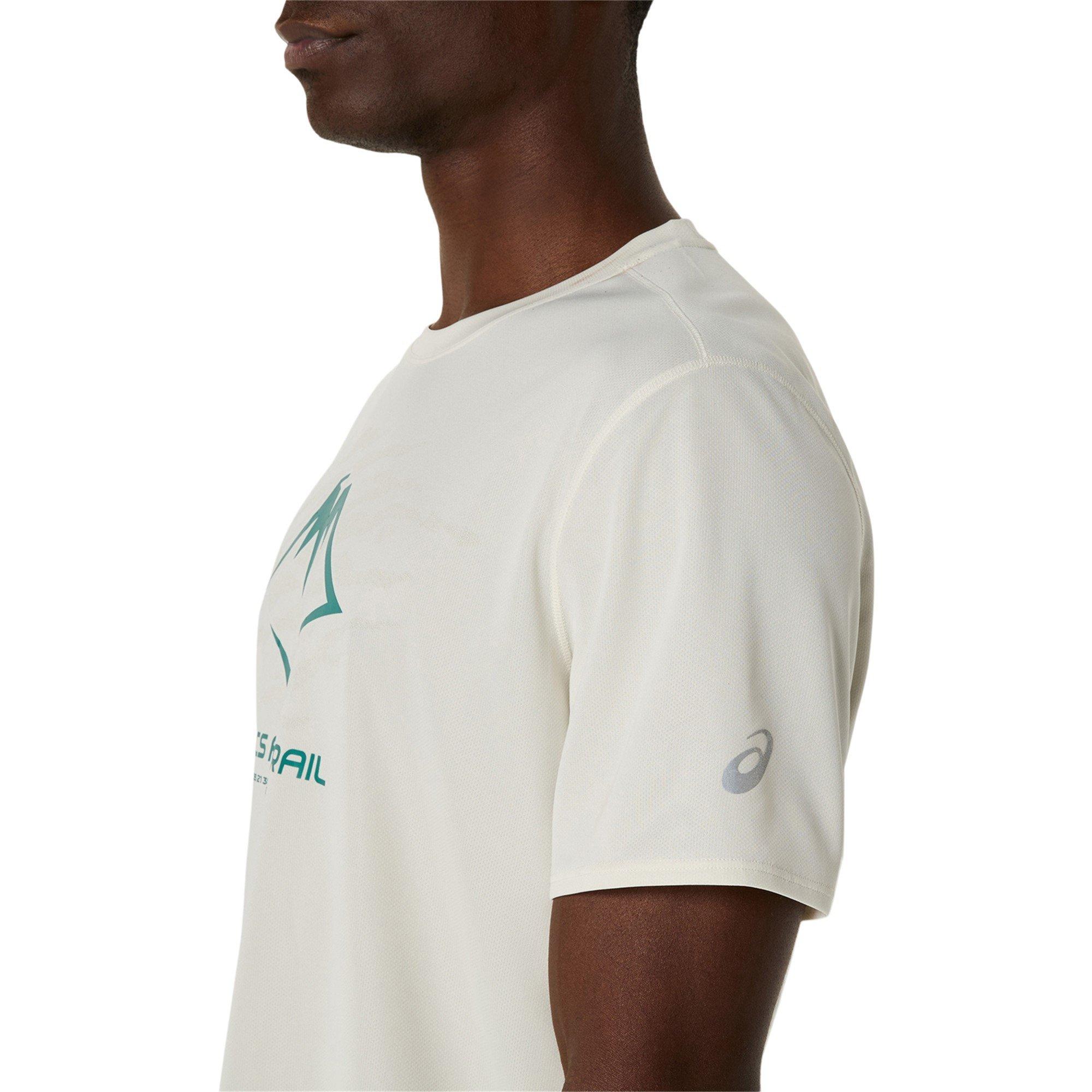 BIRCH/WHITE - Asics - Men's F.Trail Short Sleeve Performance Running Top - 5