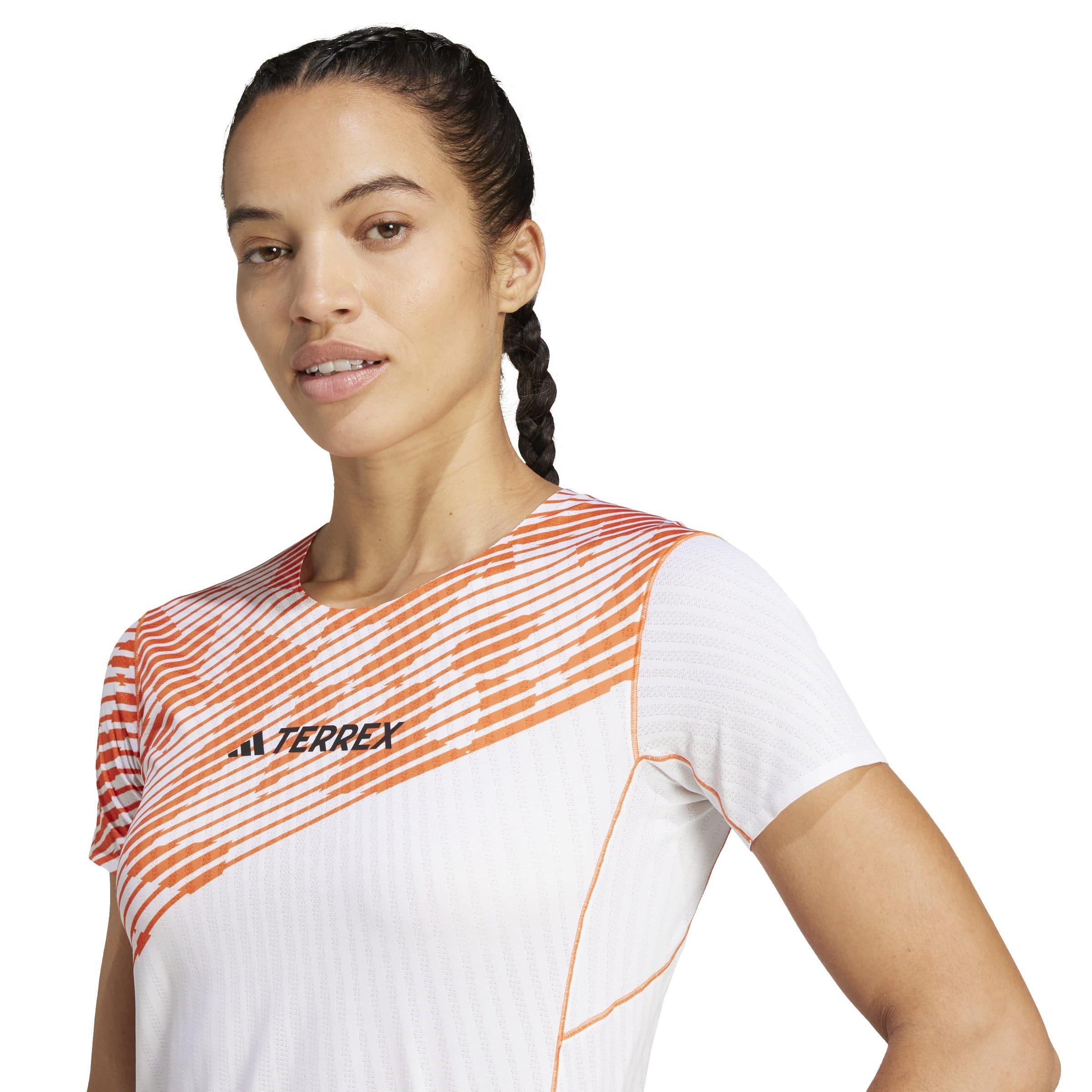White - adidas - Track Pro Short-Sleeve Performance Top - 5