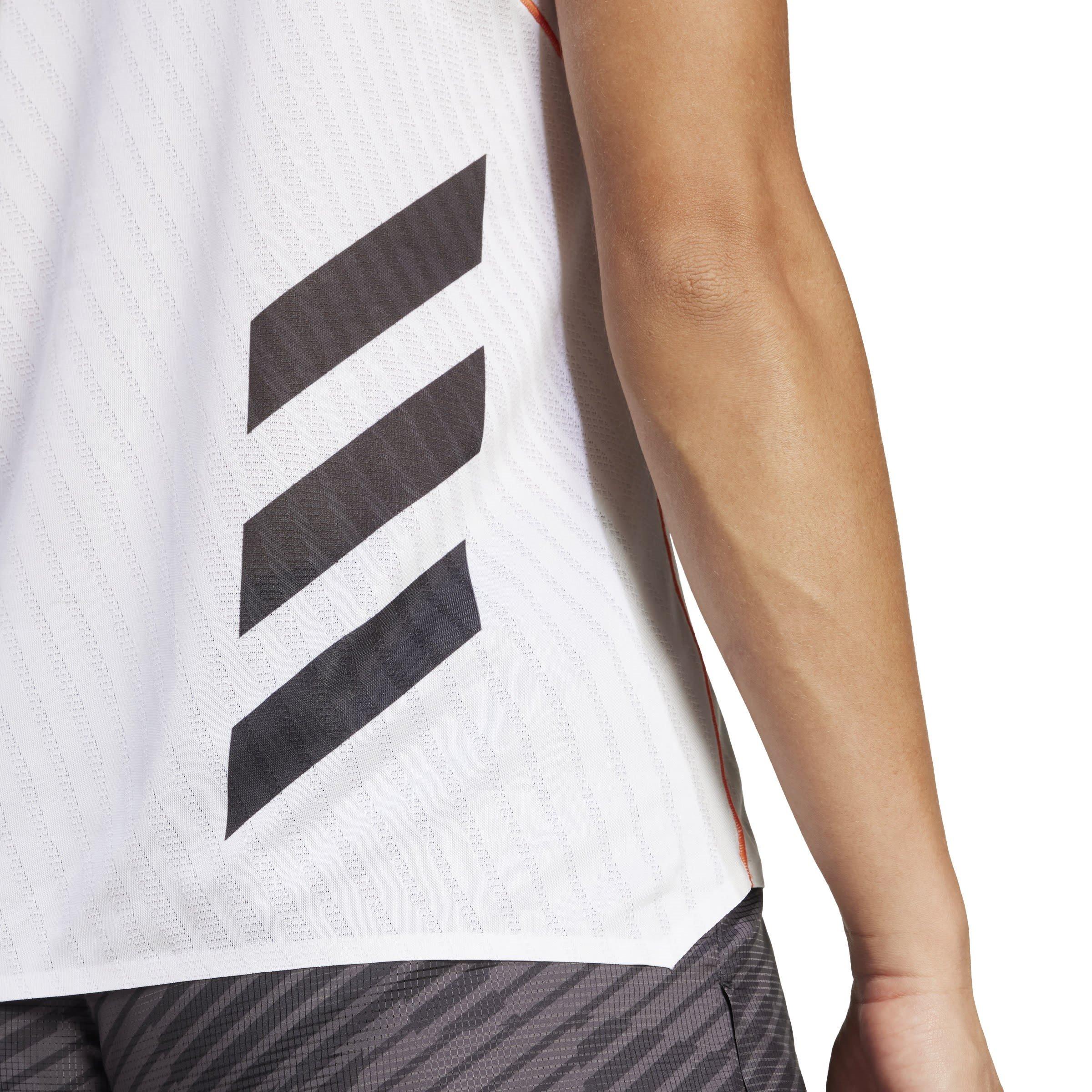 White - adidas - Track Pro Short-Sleeve Performance Top - 6