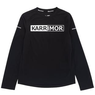 Black - Karrimor - Long Sleeve Run T Shirt Junior Boys - 1