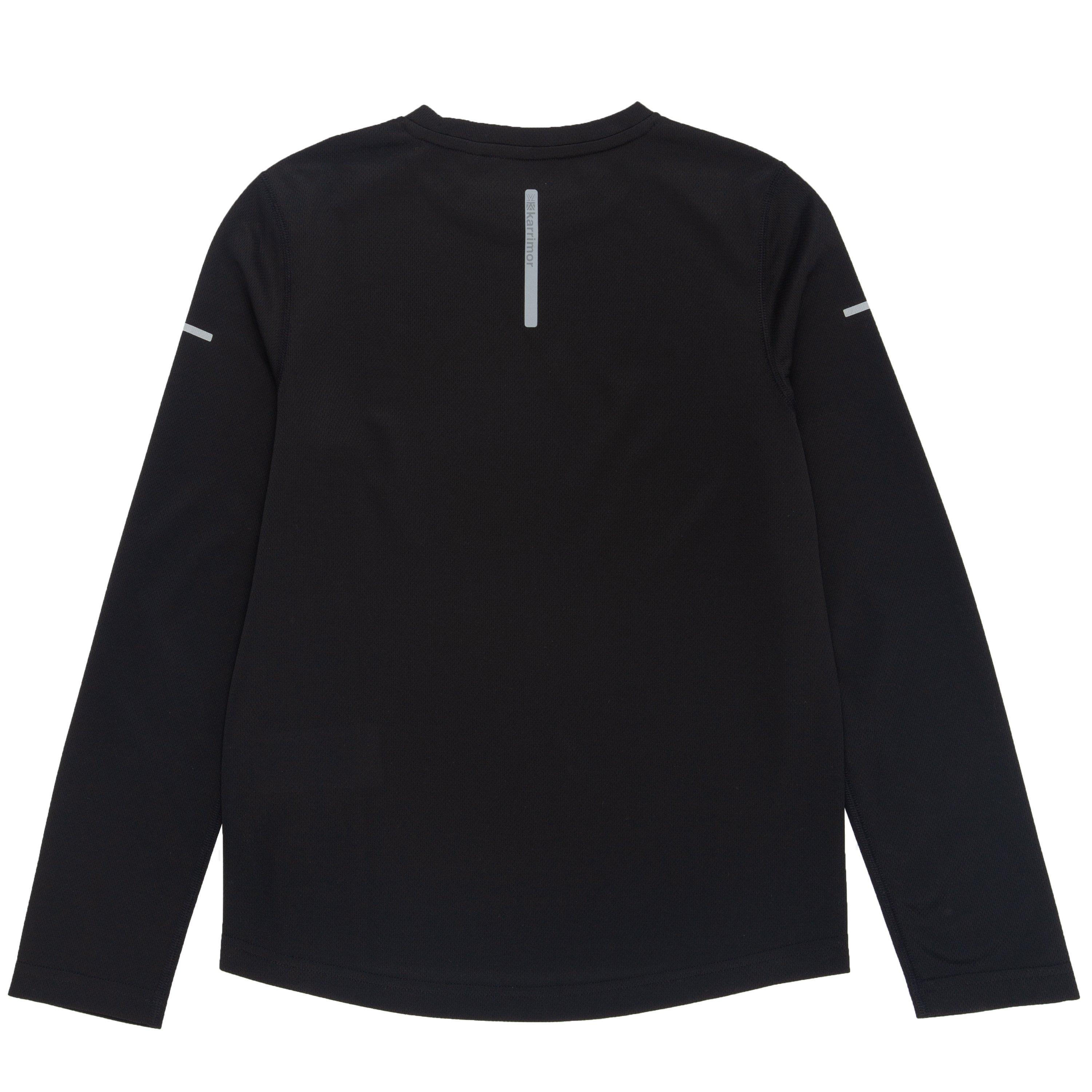 Negro - Karrimor - Long Sleeve Run T Shirt Junior Boys - 2