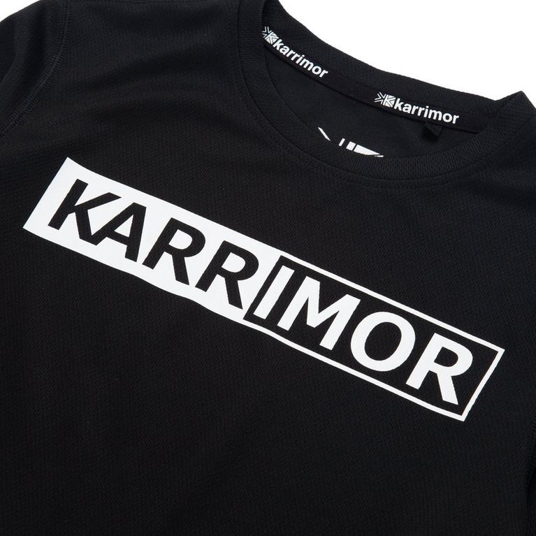Noir - Karrimor - Long Sleeve Run T Shirt denim Junior Boys - 3
