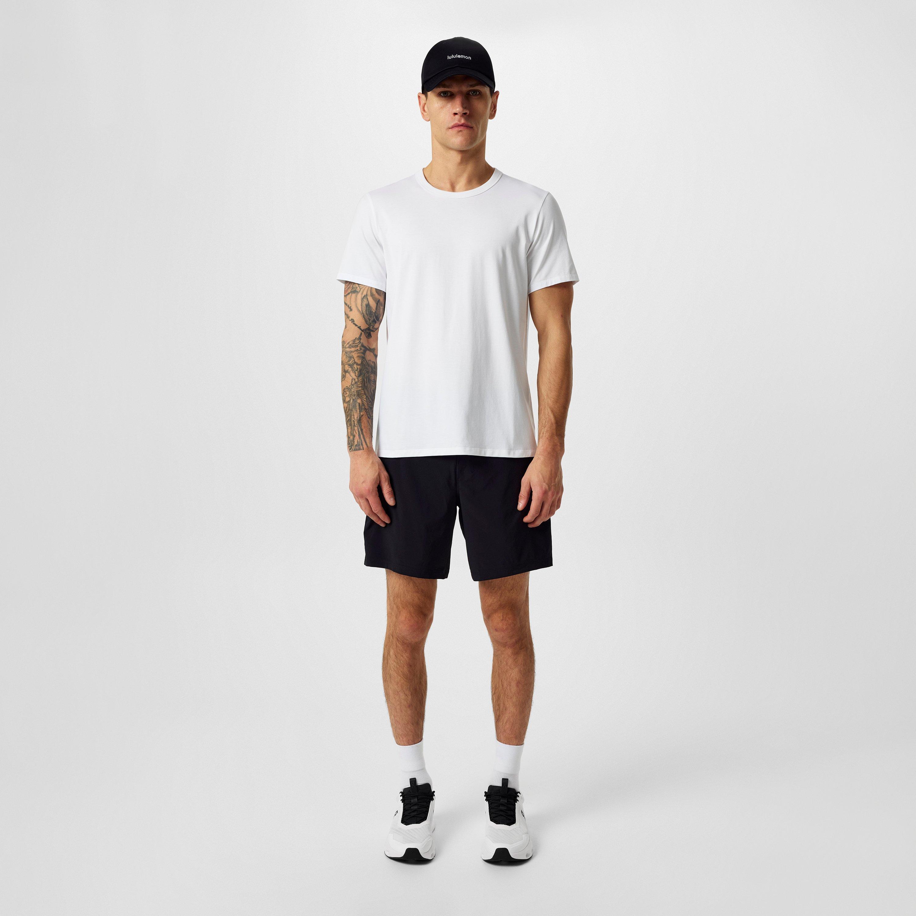 Black - Lululemon - Men'S Mesh Pace Breaker Lined 7 Running Shorts - 6