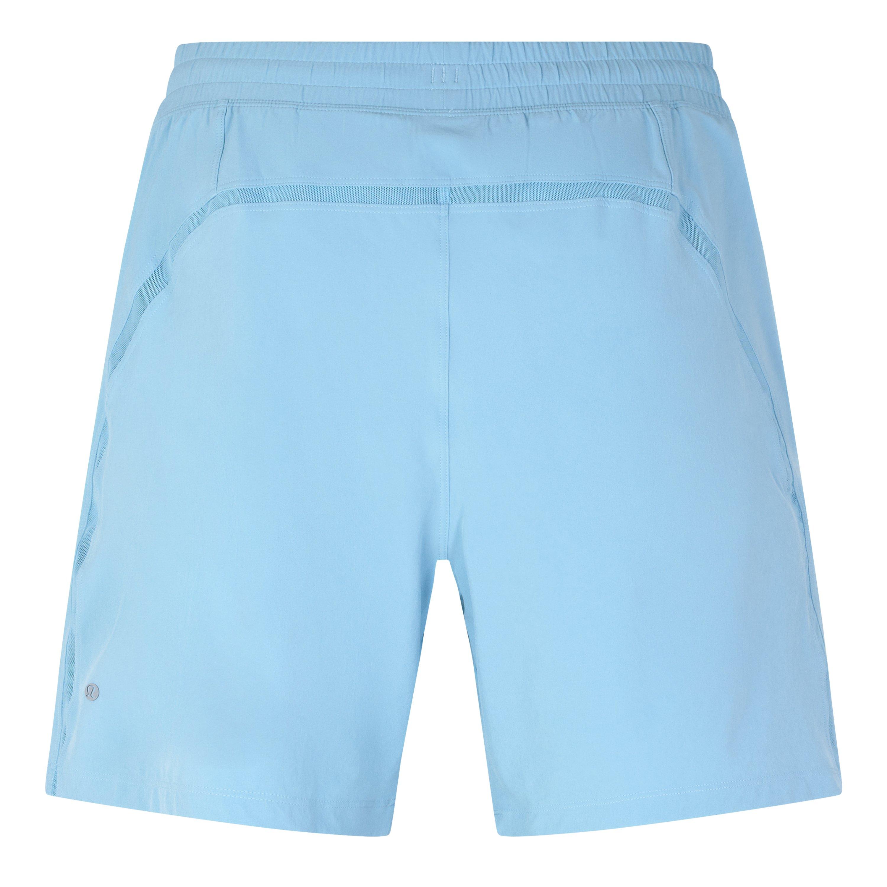 Seafoam - Lululemon - Men'S Mesh Pace Breaker Lined 7 Running Shorts - 2