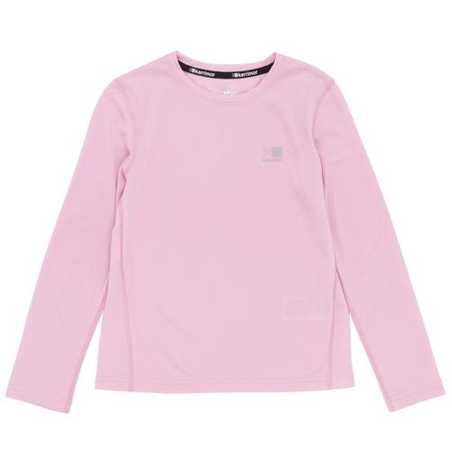 Pink - Karrimor - Long Sleeve Run T Shirt Junior Girls - 1