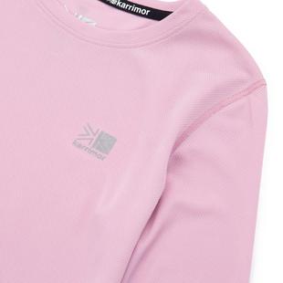 Pink - Karrimor - Long Sleeve Run T Shirt Junior Girls - 3