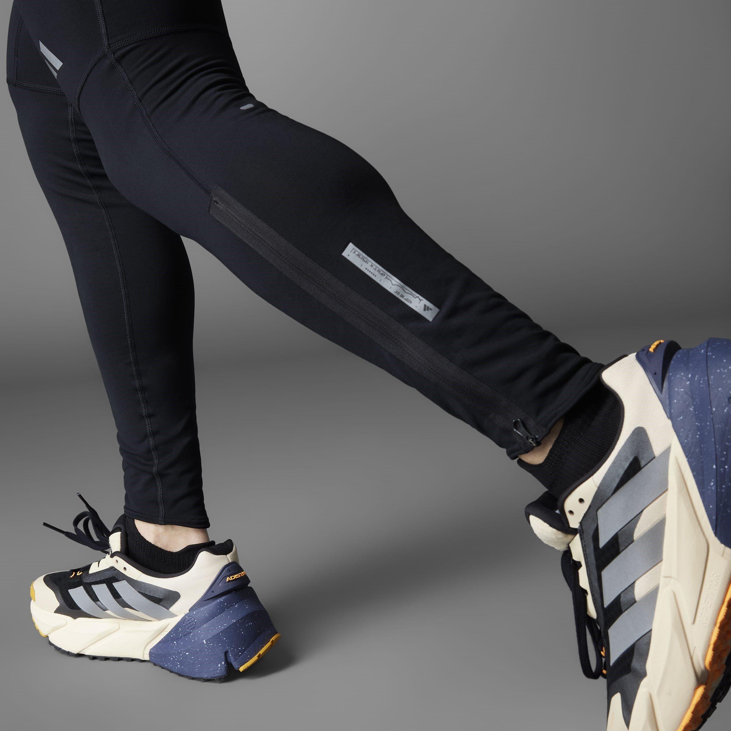 Zwart - adidas - Ultimate Core Warm Performance Running Tights - 15