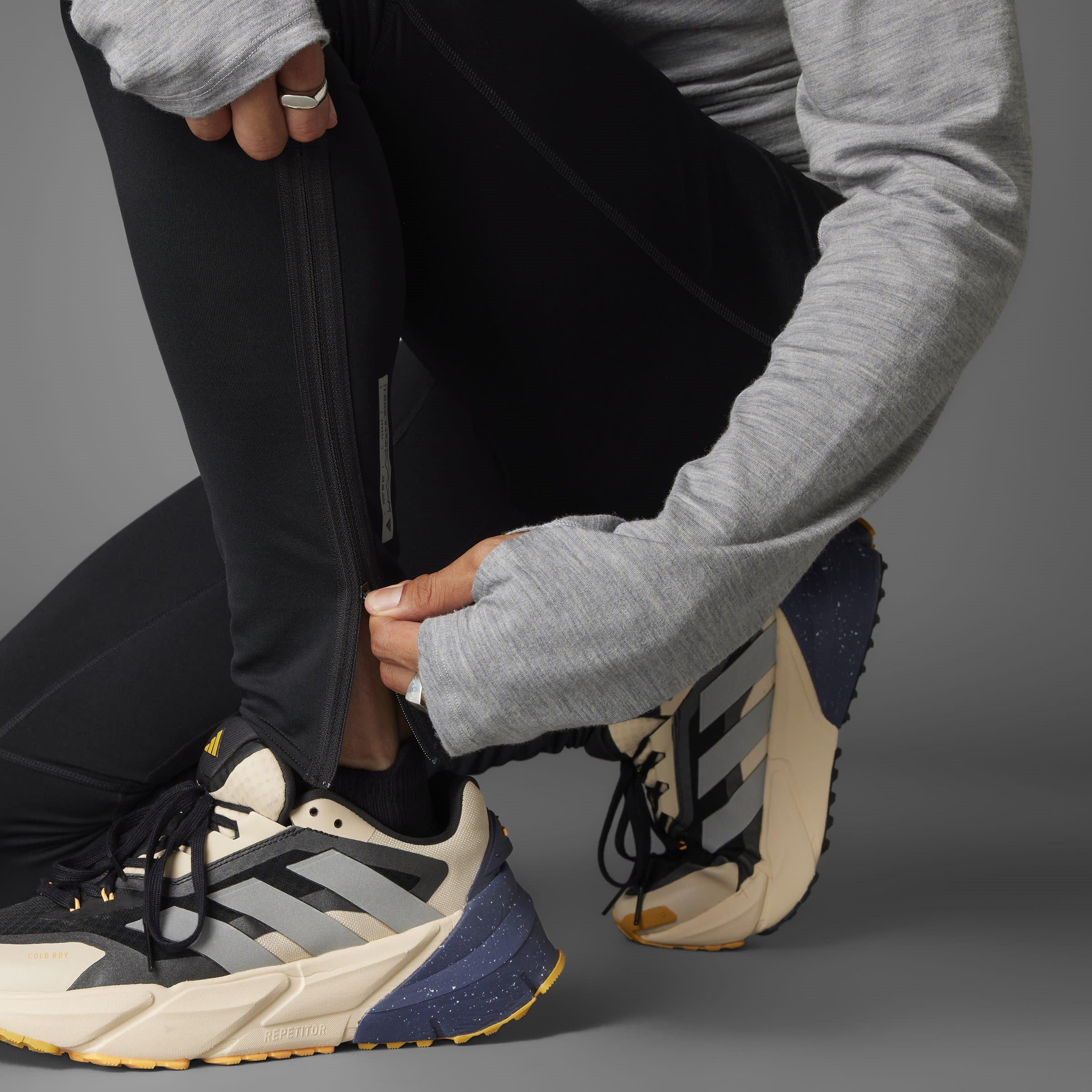 Zwart - adidas - Ultimate Core Warm Performance Running Tights - 10