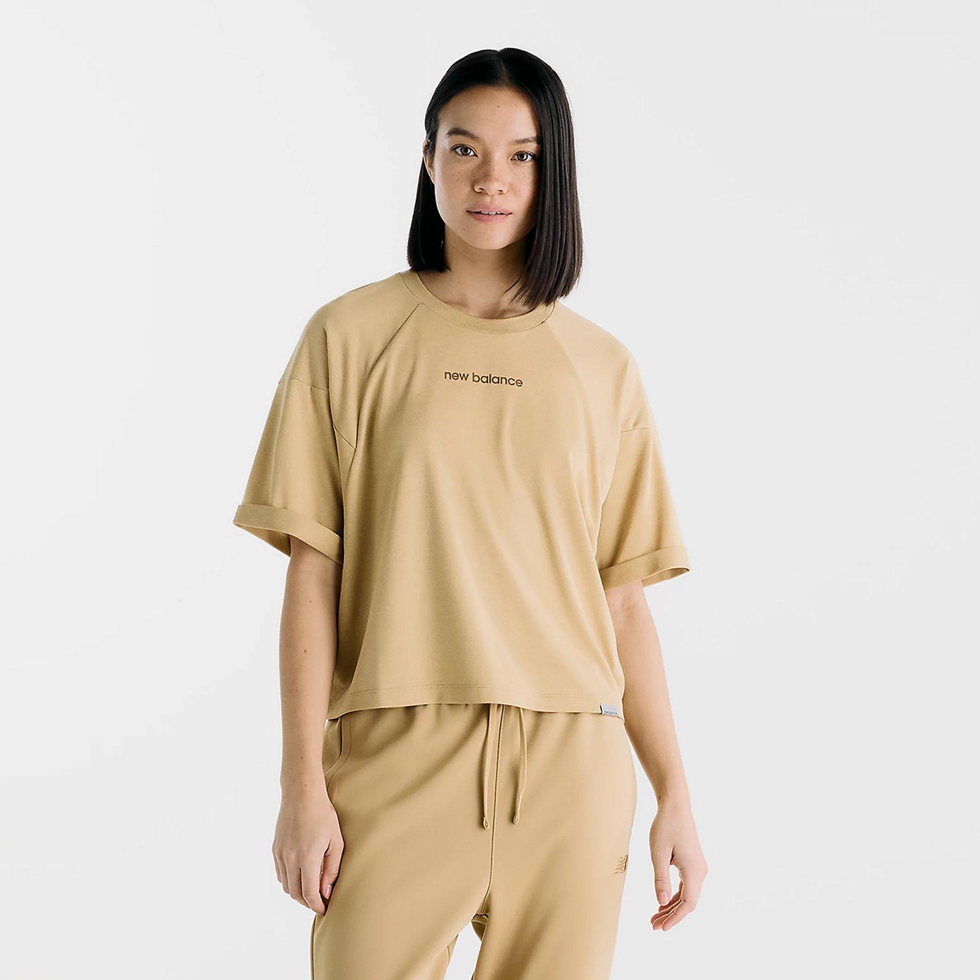 QUICKSAND - New Balance - Women's Logo Short Sleeve Running T-Shirt - 6