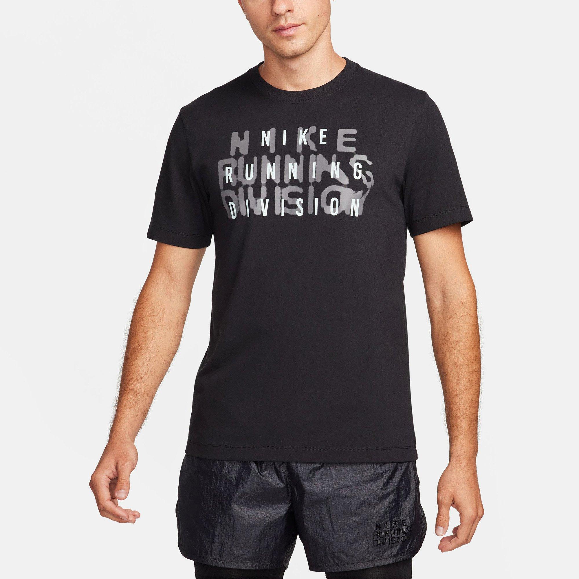 Black - Nike - Dri-FIT Running Division Mens T Shirt - 1