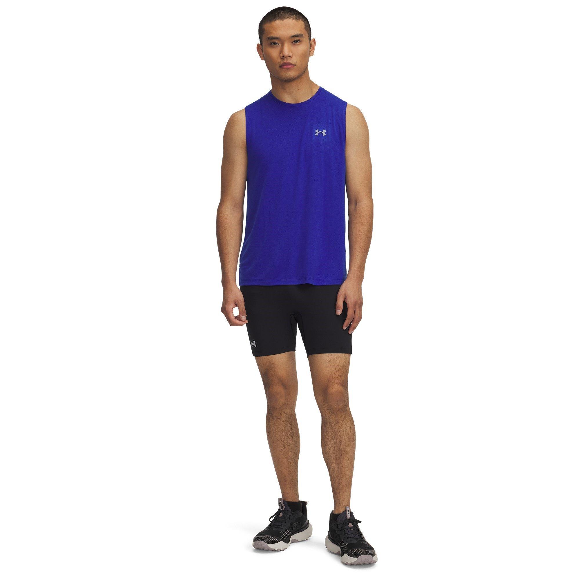 Noir - Under Armour - Men's Trail Performance Running Shorts - 4