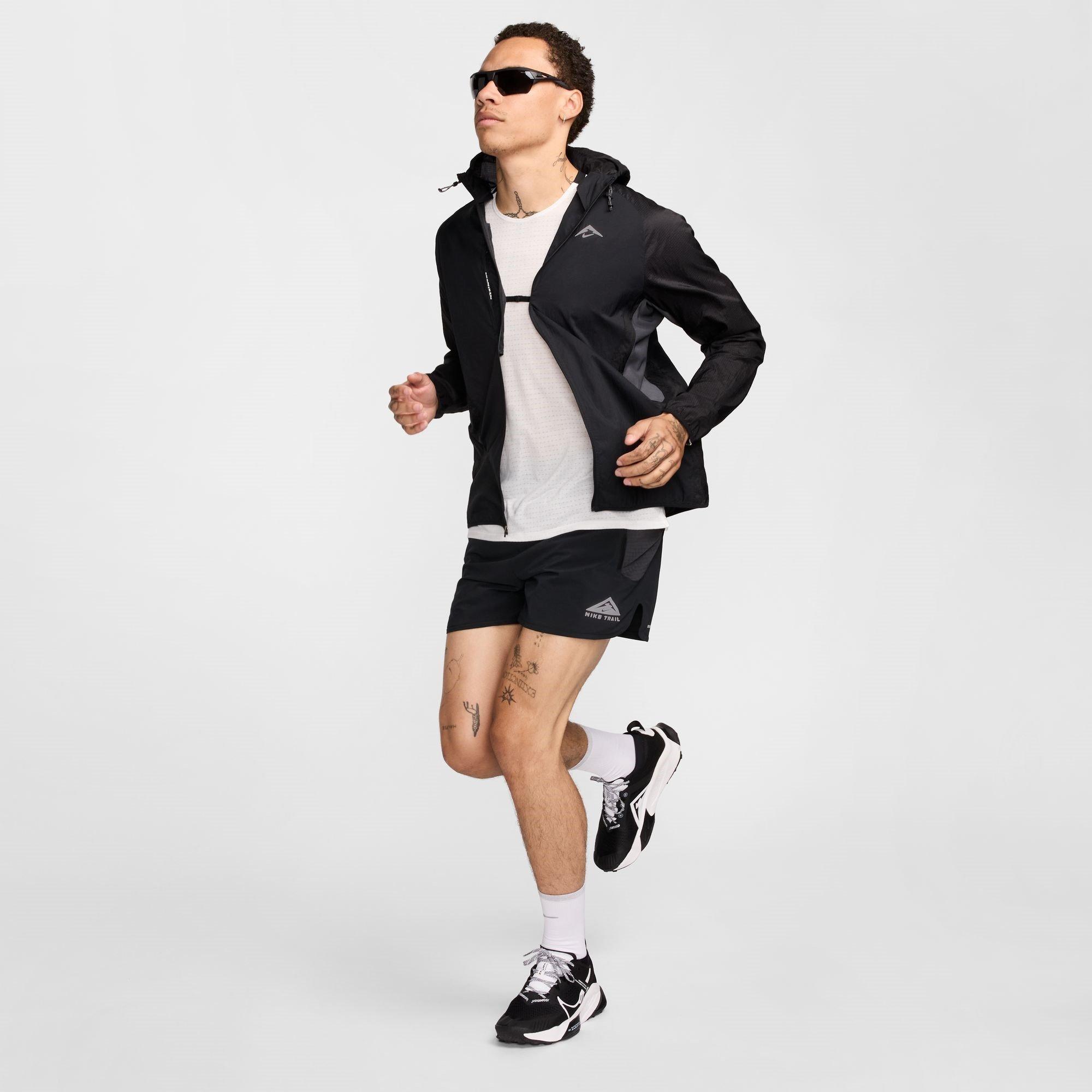 Blk/Anthrac/Wht - Nike - Trail Aireez Men's Running Jacket - 7