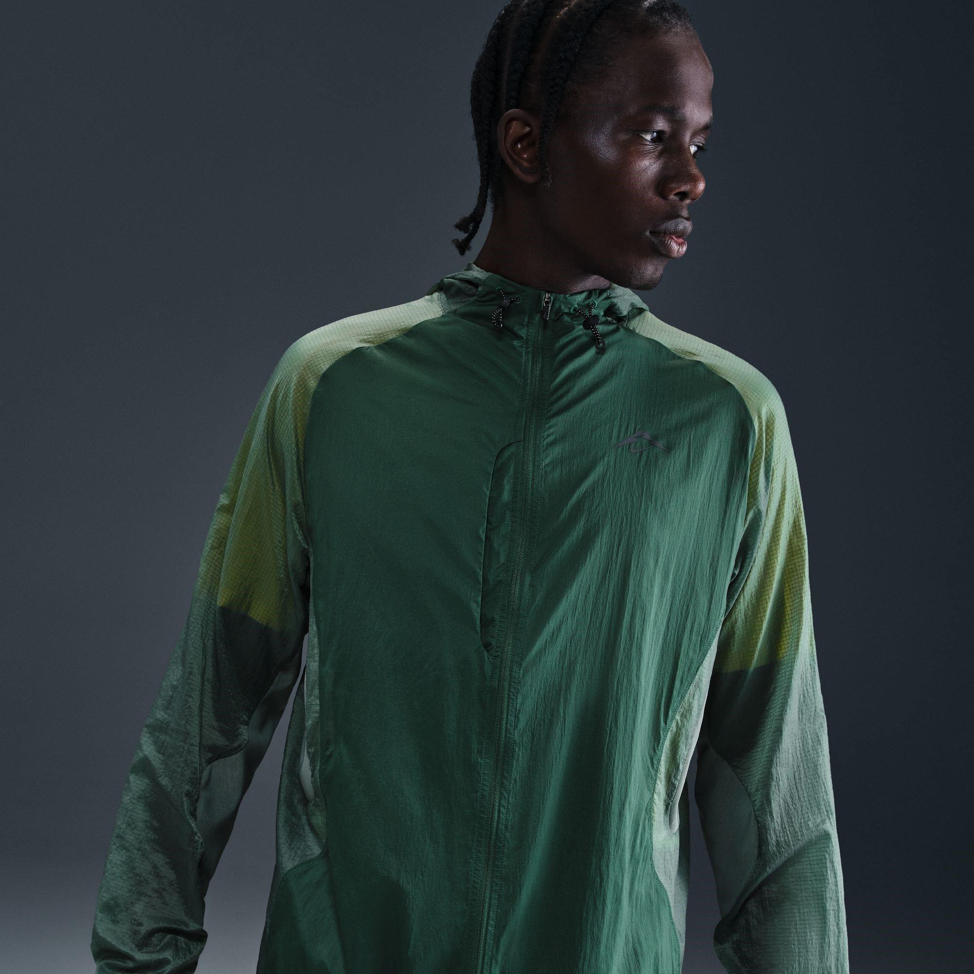 Fir/Clay Green - Nike - Trail Aireez Men's Running Jacket - 9
