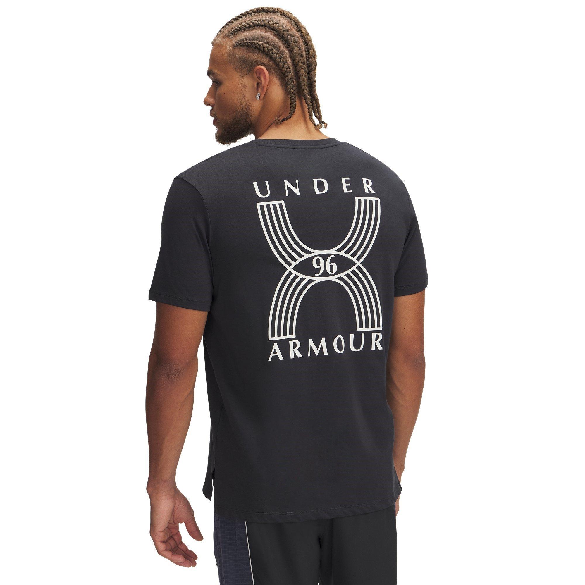 Grey - Under Armour - Run 96 Short-Sleeve Performance Top - 4