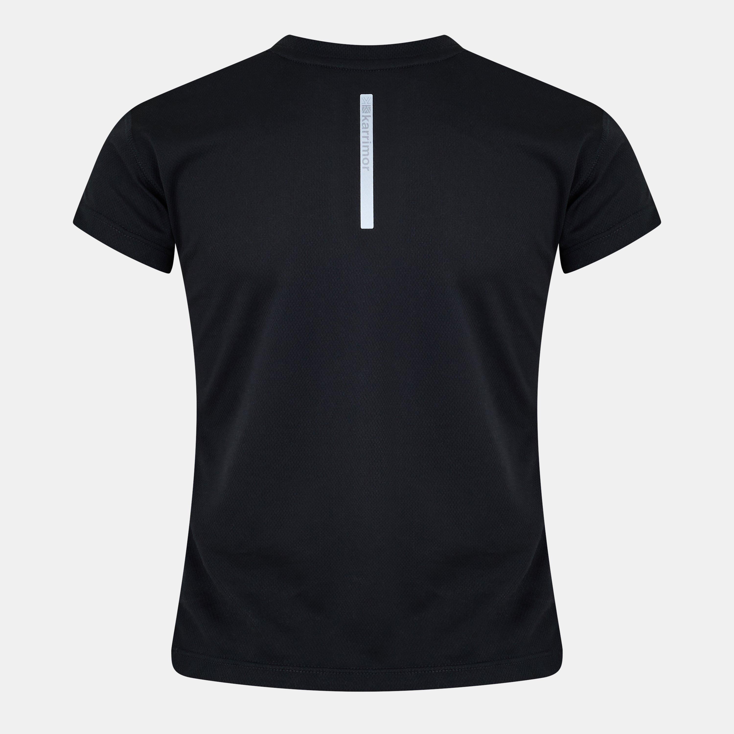 Black - Karrimor - Short Sleeve Run T Shirt Junior Girls - 2