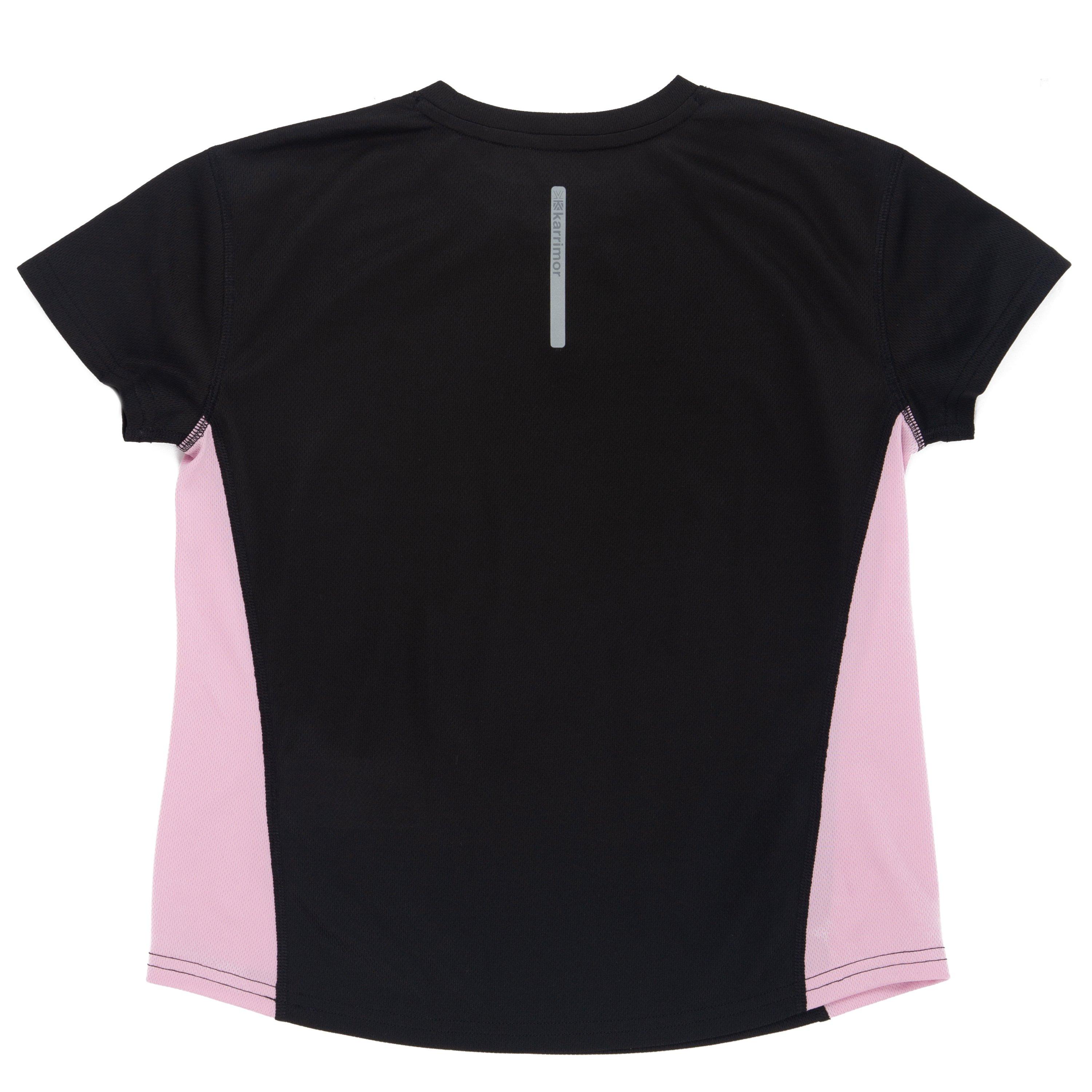 Black - Karrimor - Short Sleeve Run T Shirt Junior Girls - 3
