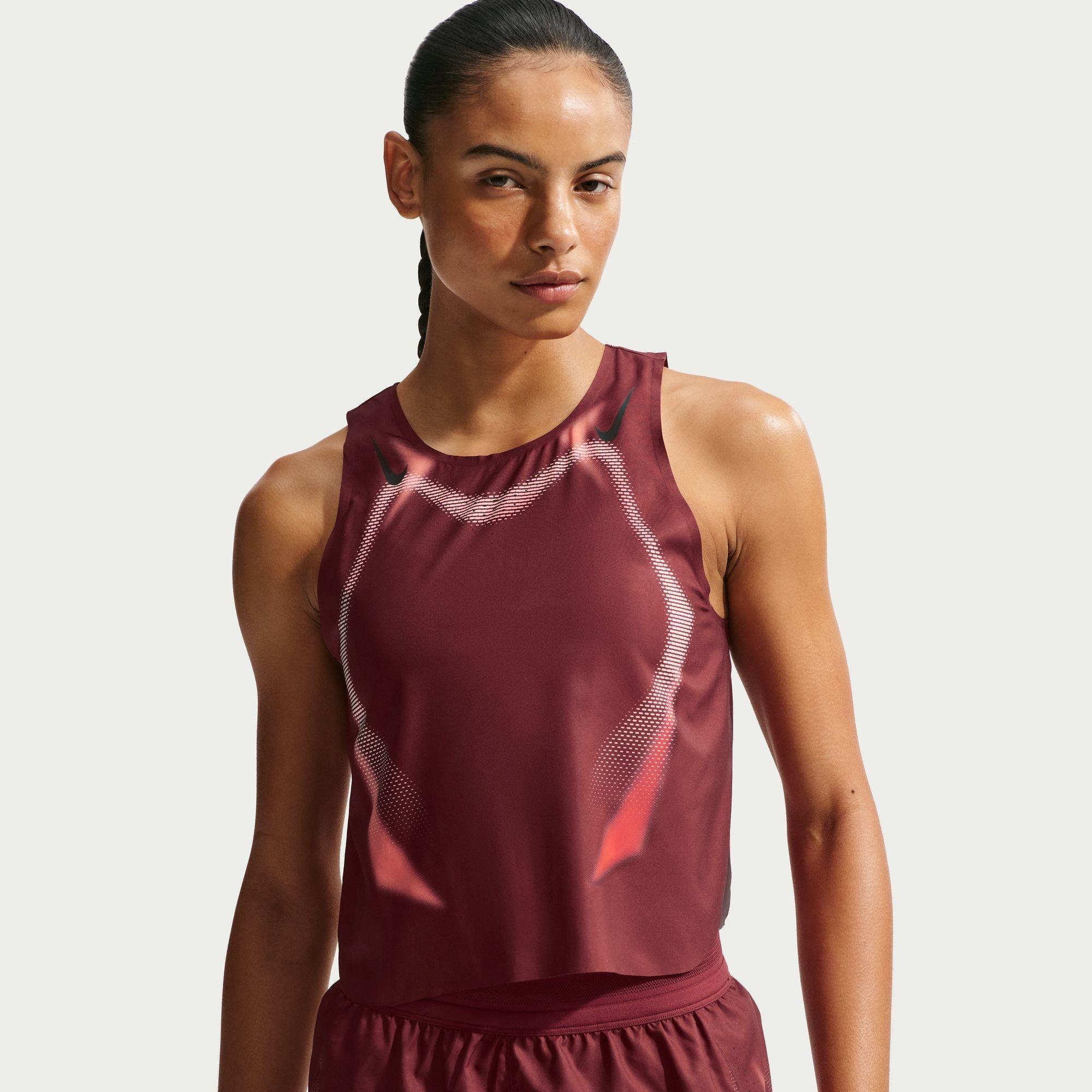 Nike Women's Performance Running Vest - Team Red/Black - 16 (XL)