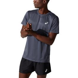 Asics Silver Mens Running T Shirt