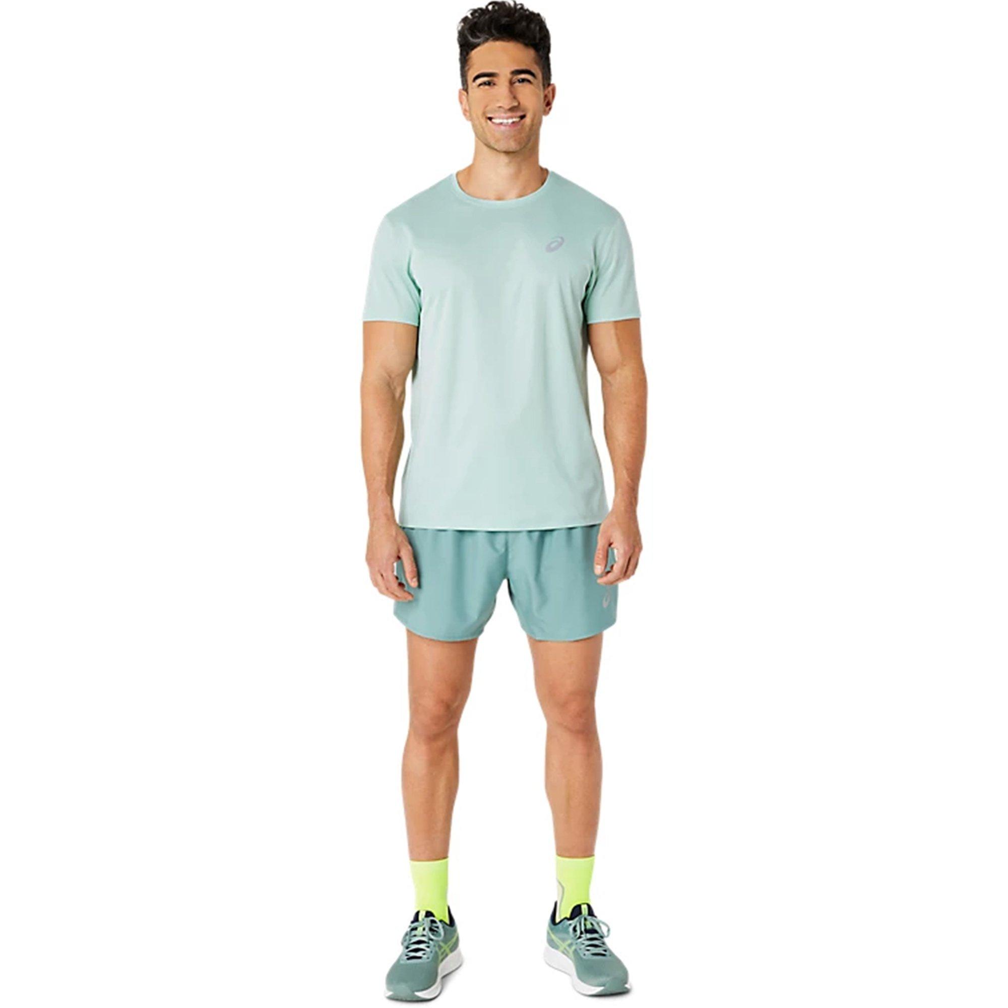 Ocean Haze - Asics - asics Silver Mens Running T Shirt - 6