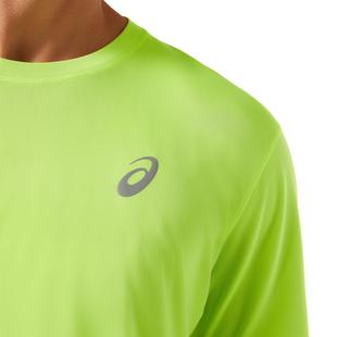 Hazard Green - Asics - Silver Mens Running T Shirt - 3