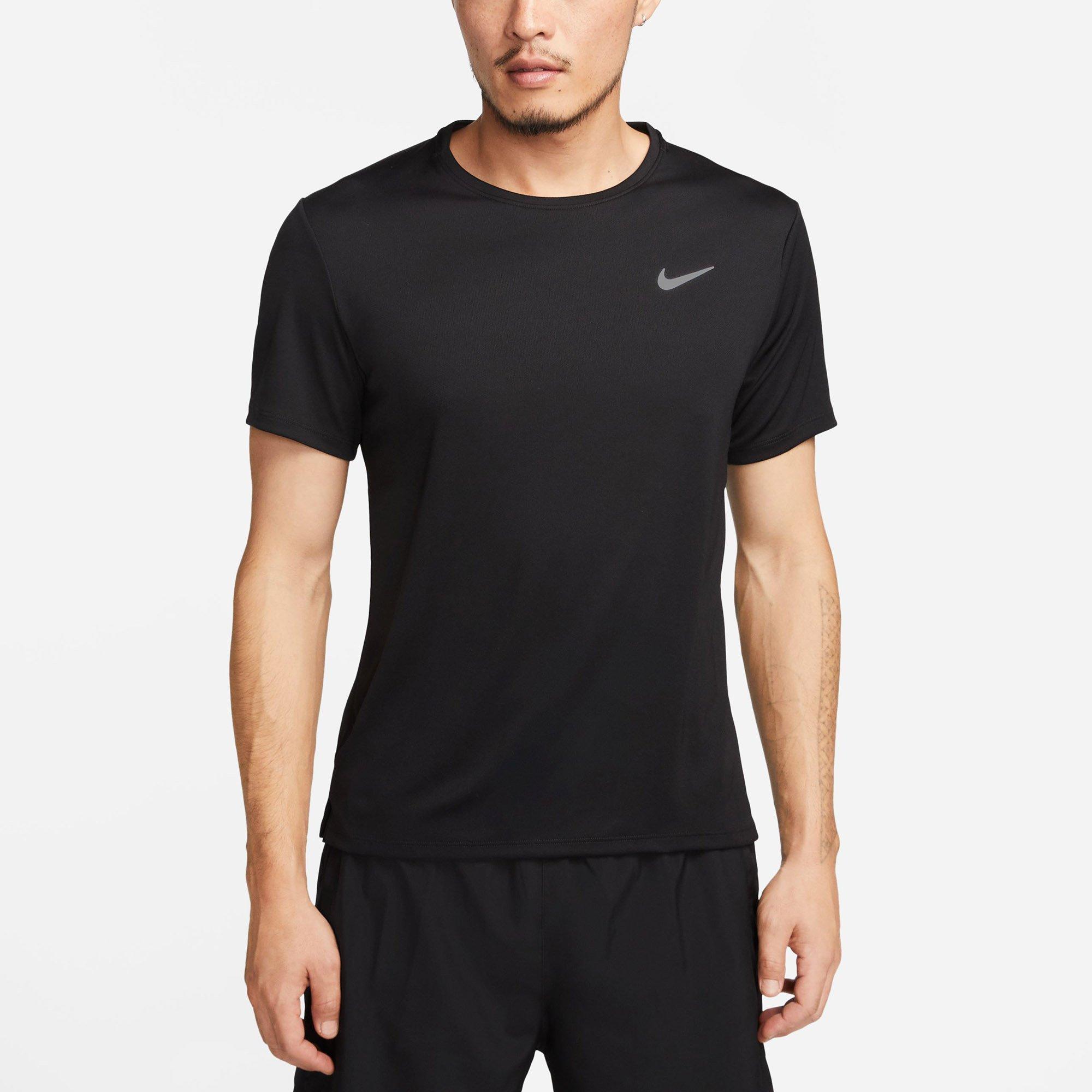 Black/Ref.Silv - Nike - Dri-FIT UV Miler Mens Performance T-Shirt - 1