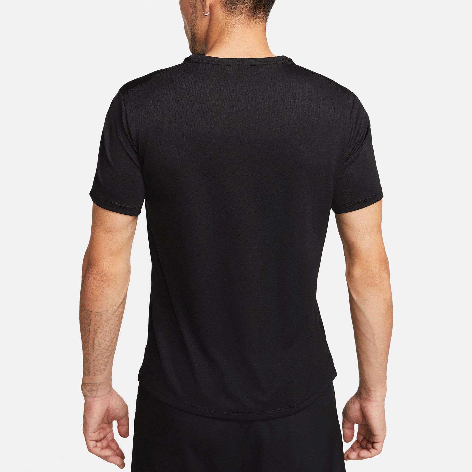 Black/Ref.Silv - Nike - Dri-FIT UV Miler Mens Performance T-Shirt - 2