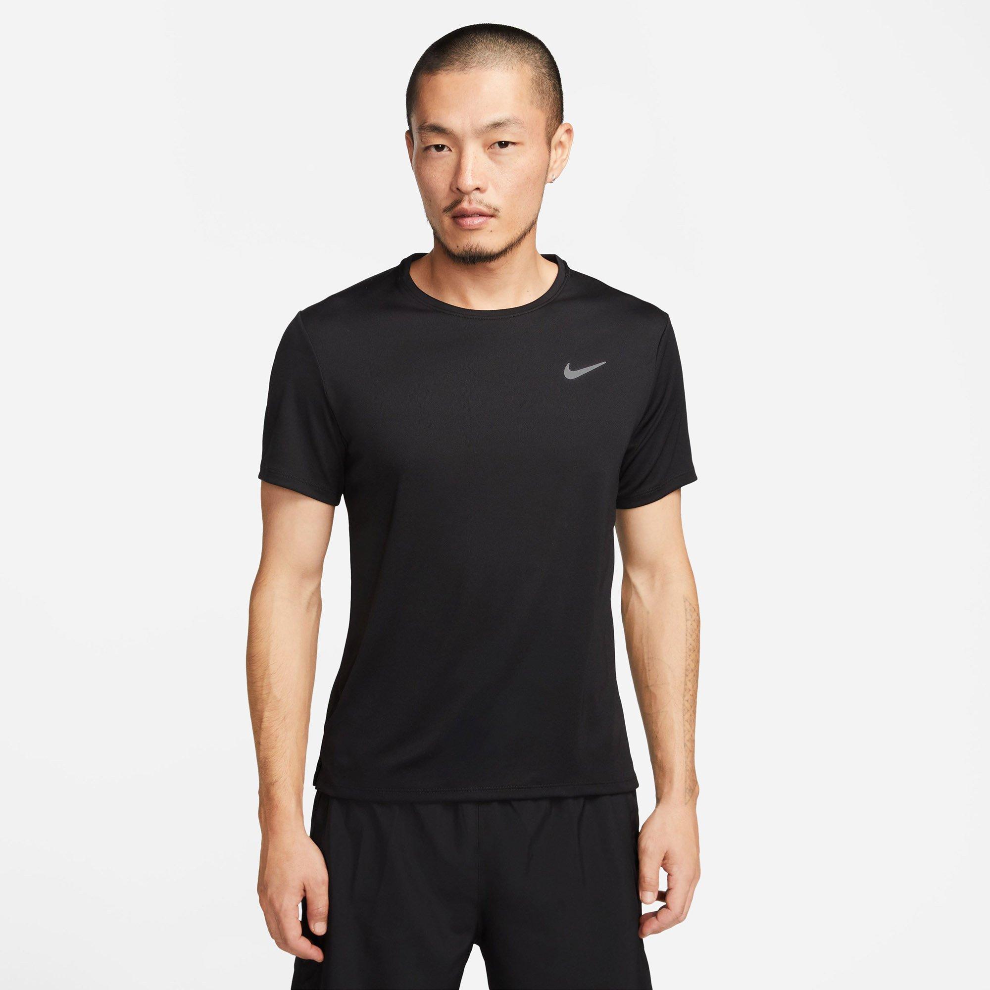 Black/Ref.Silv - Nike - Dri-FIT UV Miler Mens Performance T-Shirt - 6