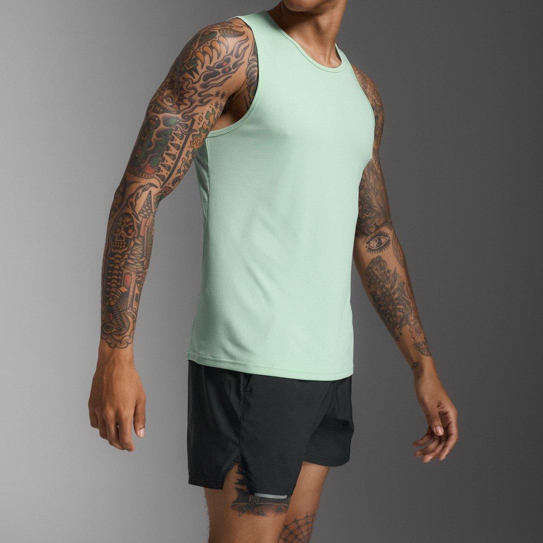 D.Mint/Blk Ref - 2XU - Aero Mens Performance Tank - 4