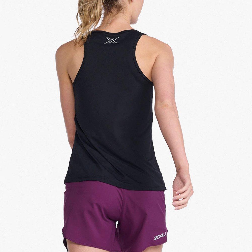 Black/Silver - 2XU - Aero Womens Performance Tank - 2