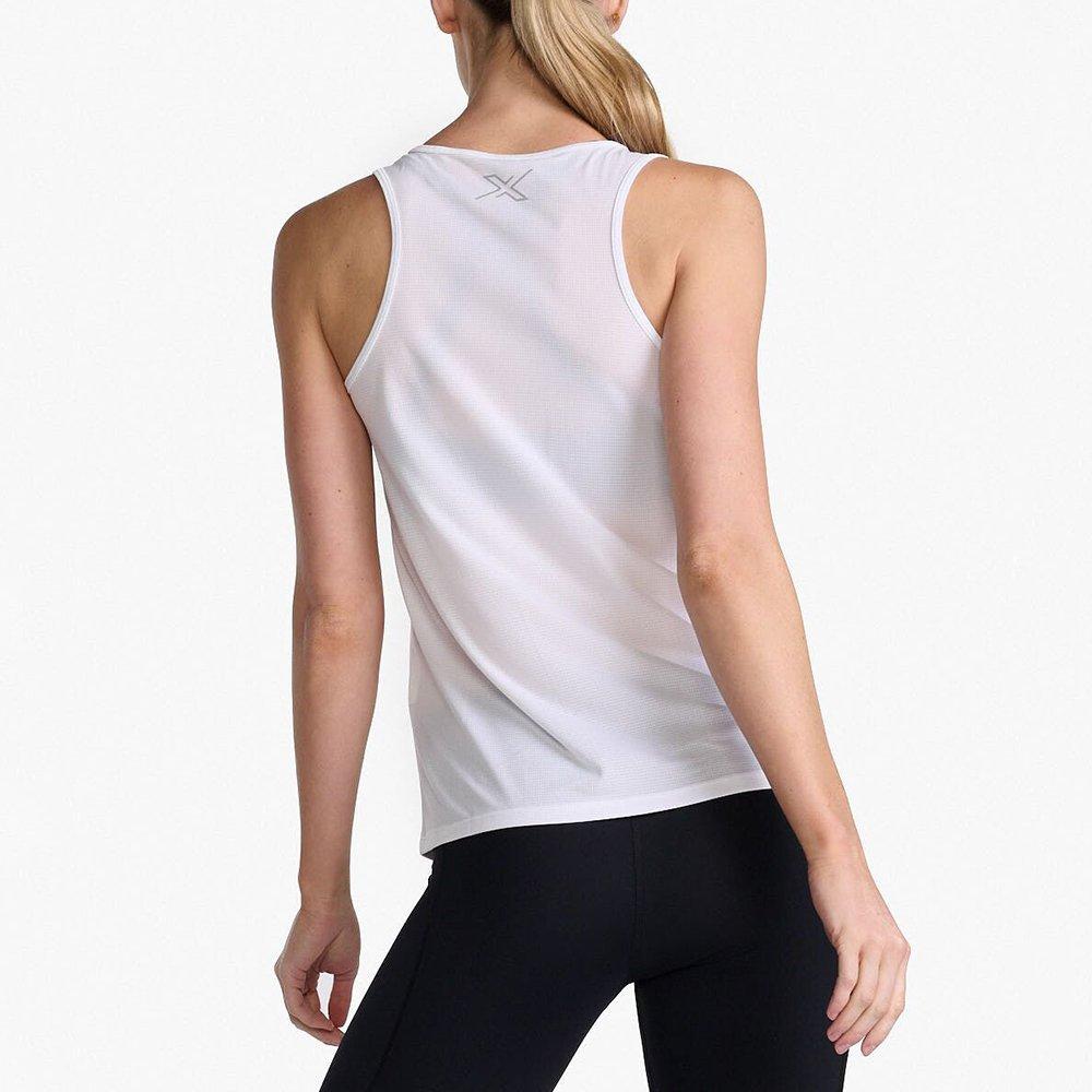 White/Silver - 2XU - Aero Womens Performance Tank - 2