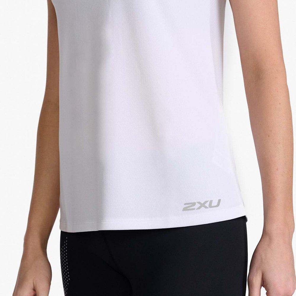 White/Silver - 2XU - Aero Womens Performance Tank - 3