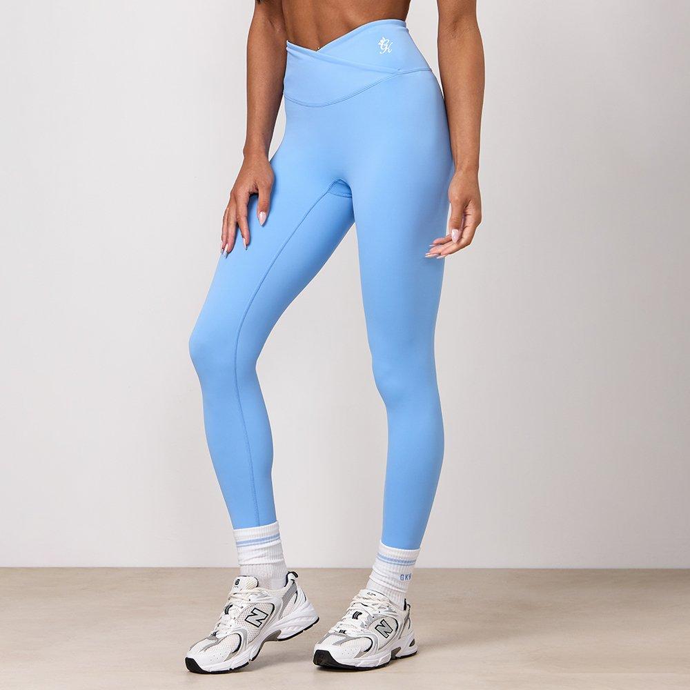 Plavi pamuk - Gym King - Gym King 365 Wrap Over Legging - Blue Cotton - 3