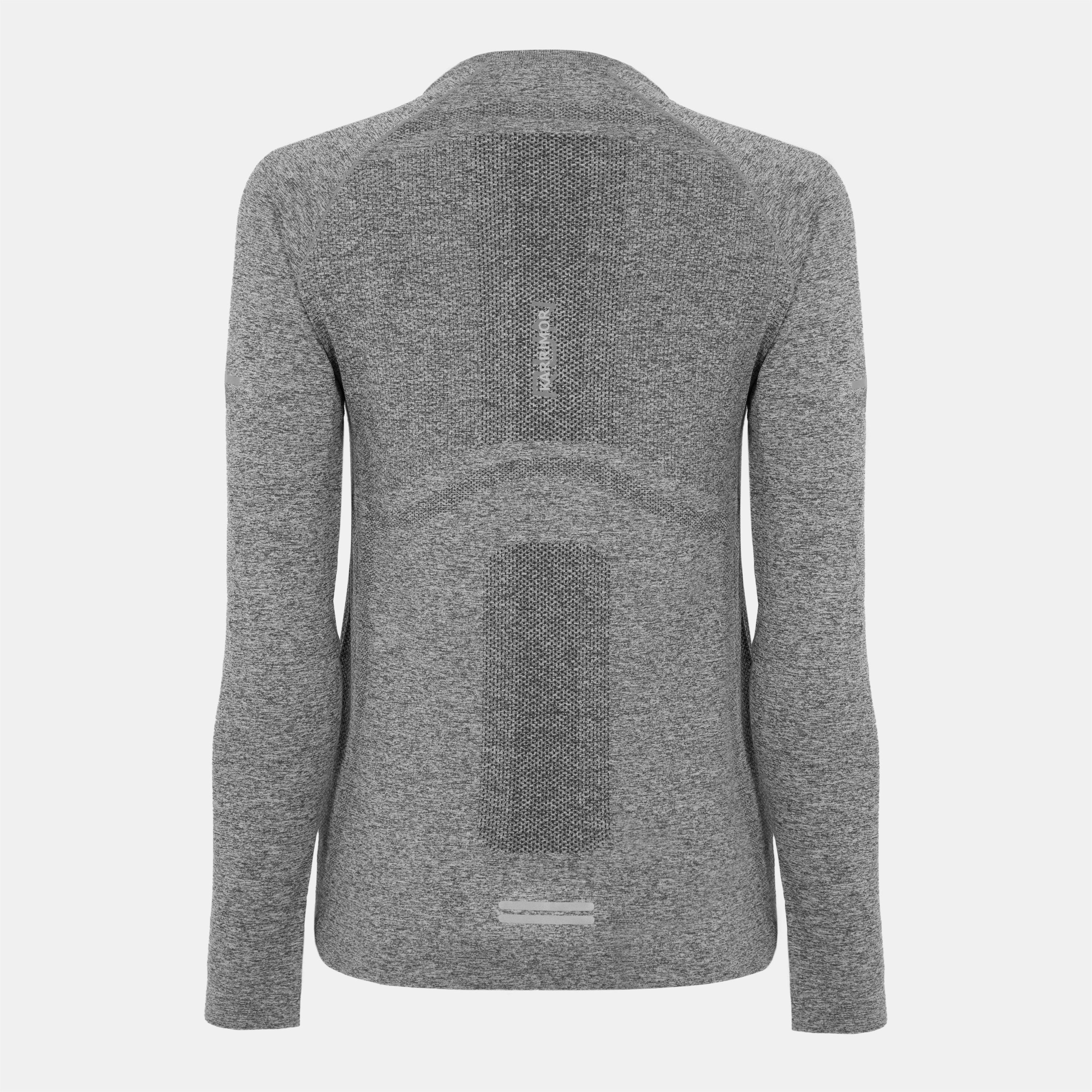 Grey Marl - Karrimor - XLite Womens Running Long Sleeve Top - 2