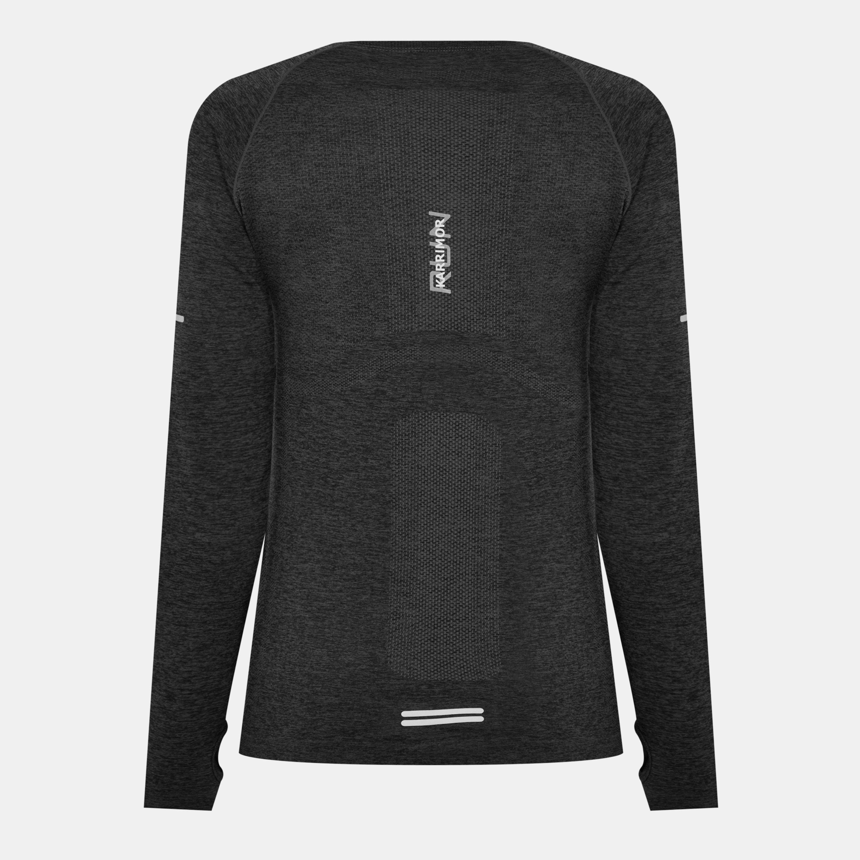 Black Marl - Karrimor - XLite Womens Running Long Sleeve Top - 2