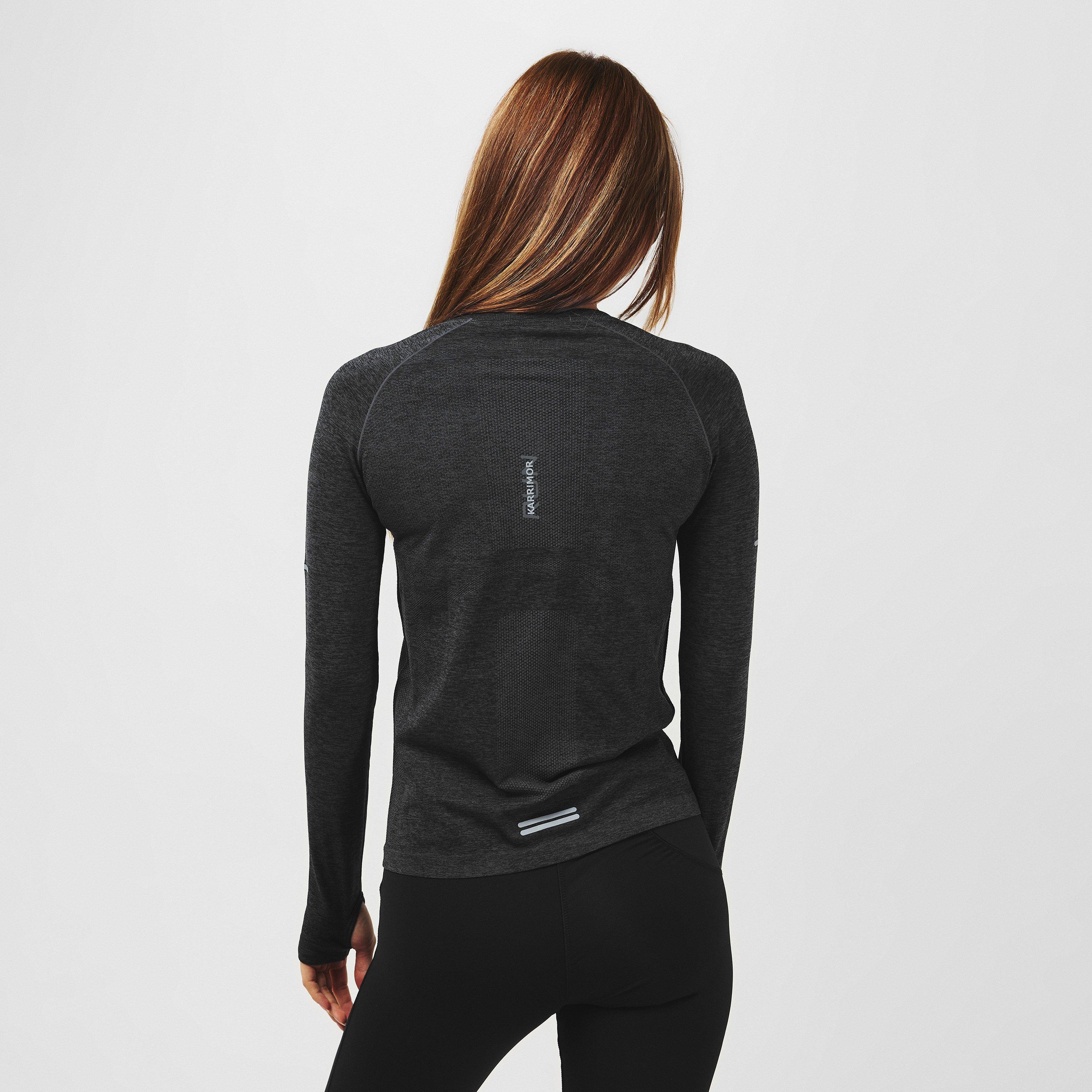 Black Marl - Karrimor - XLite Womens Running Long Sleeve Top - 4