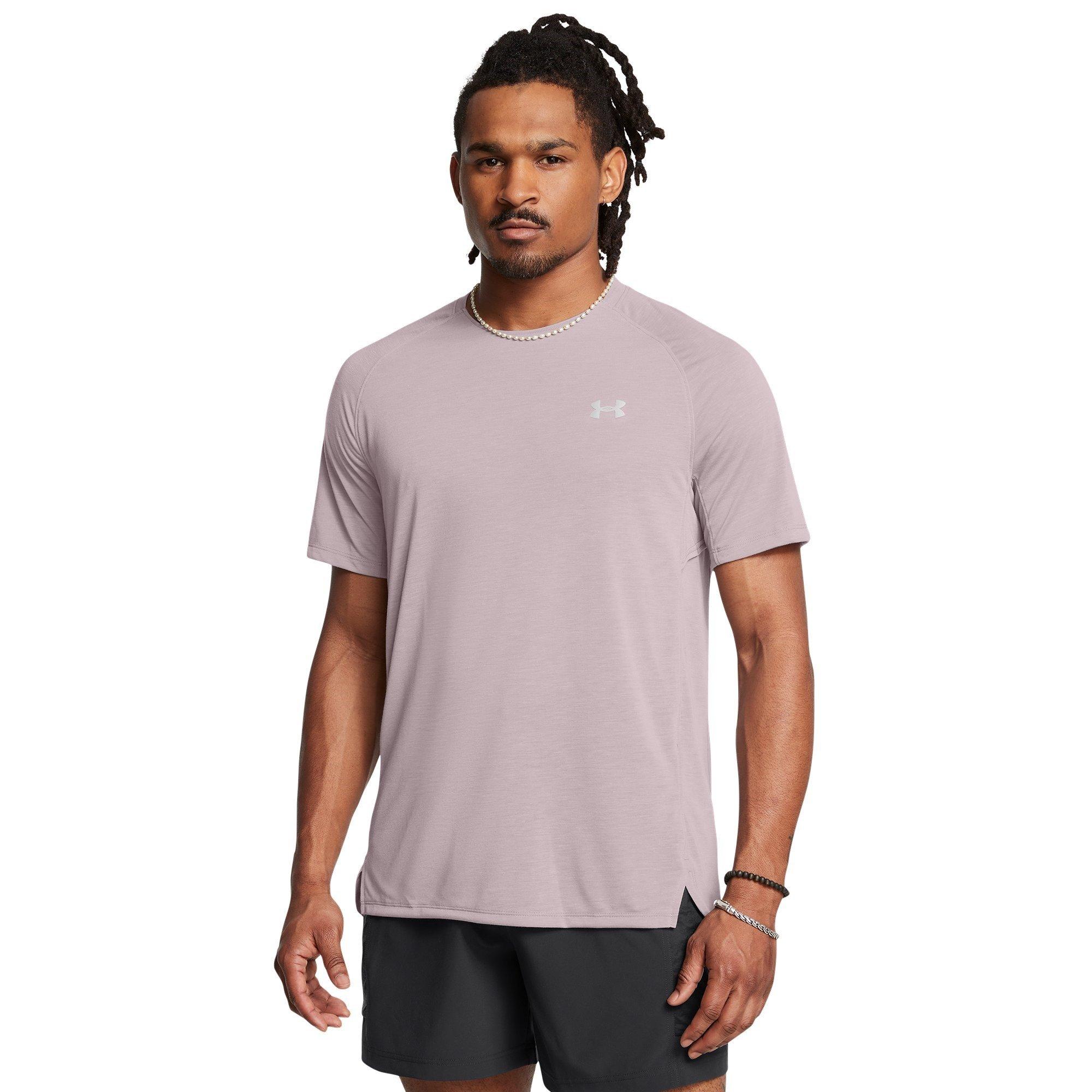Gray - Under Armour - Short-Sleeve Performance Running Top - 2