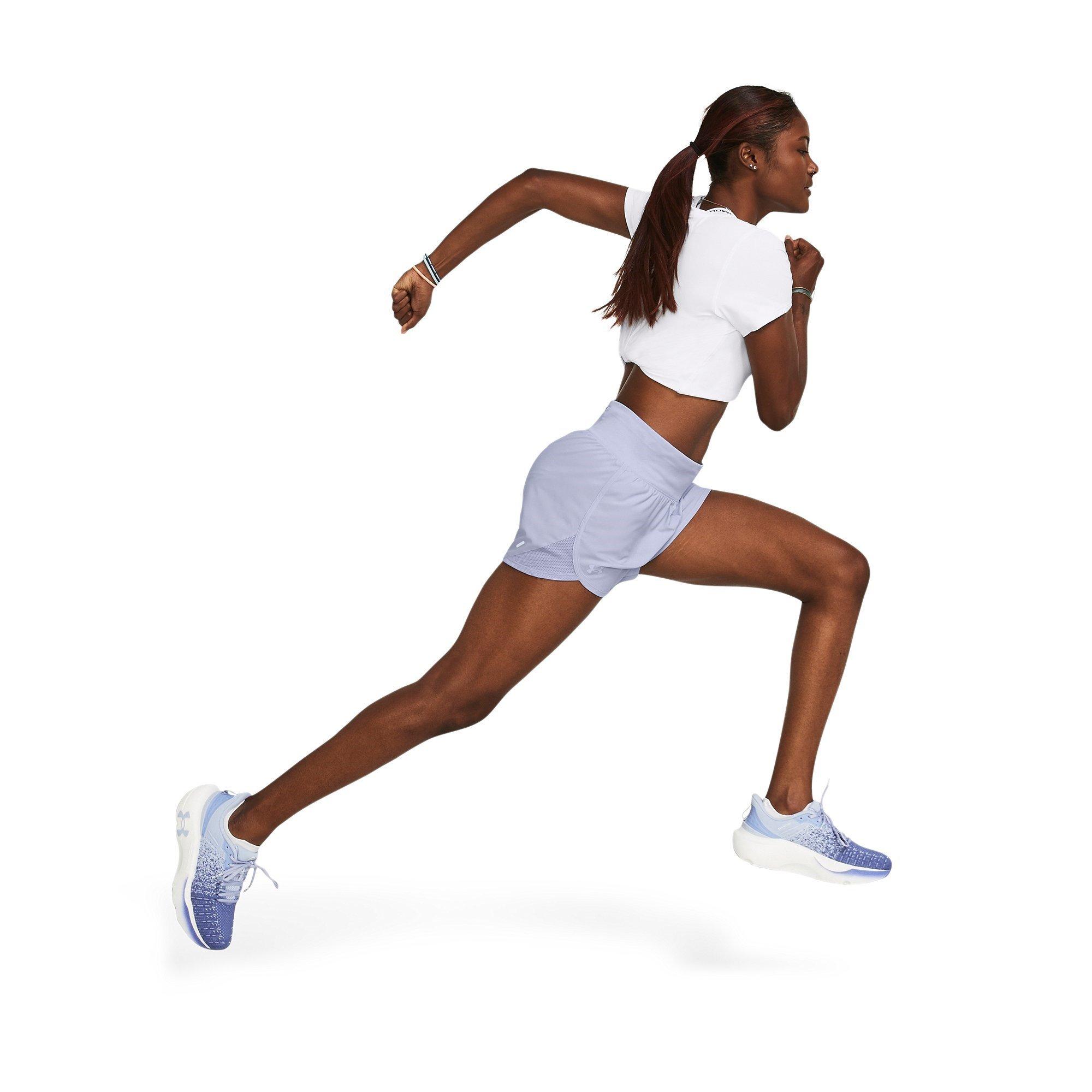 Purple - Under Armour - Ua Fly By Elite 5'' Shorts Running Short Womens - 4