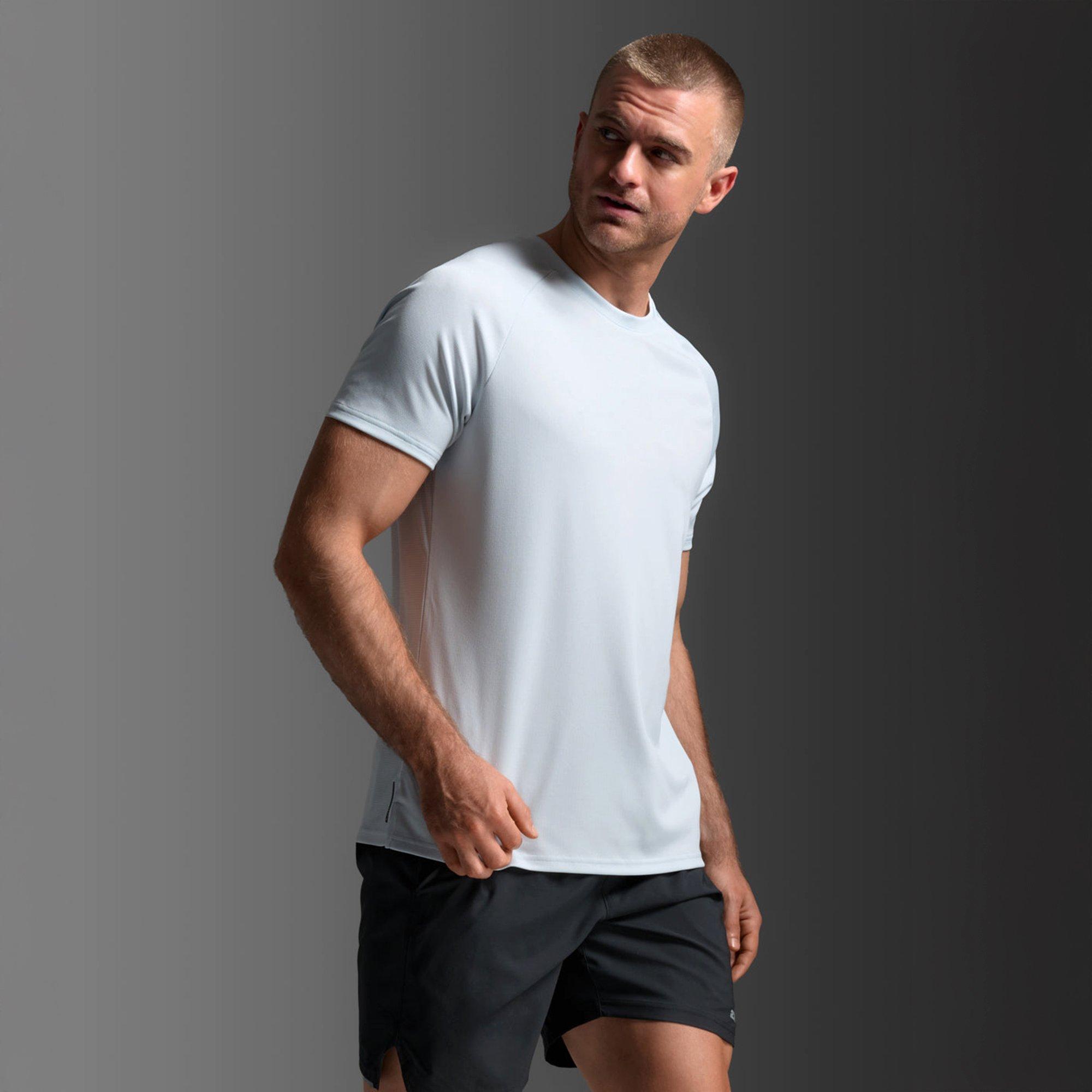 Moonstone/Blk - 2XU - Aero Mesh Tee Sn54 - 7