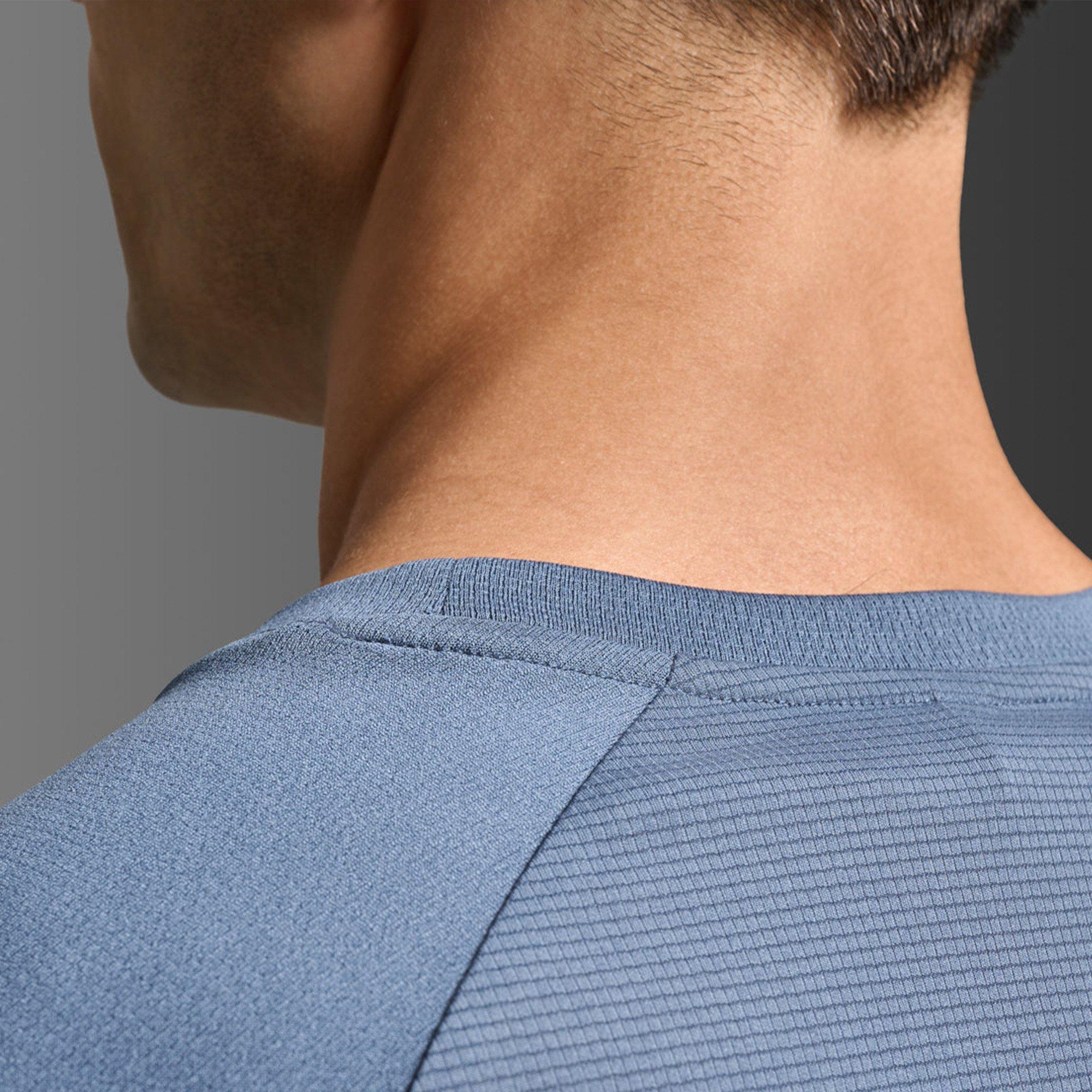 Indigo/Black - 2XU - Men's Aero Mesh Short Sleeve Performance Running Top - 5