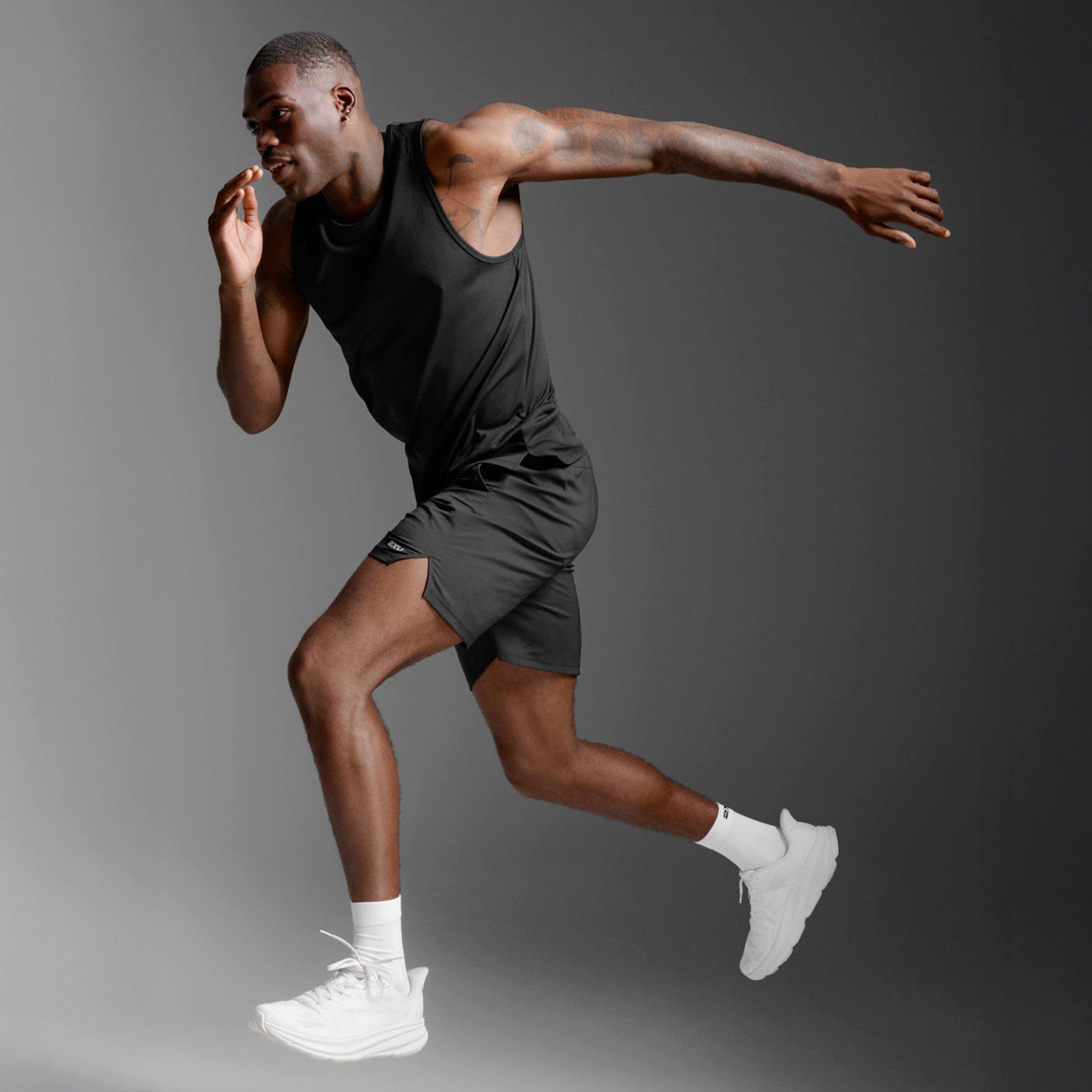Black/Silver - 2XU - Men's Aero Mesh Performance Running Vest - 9