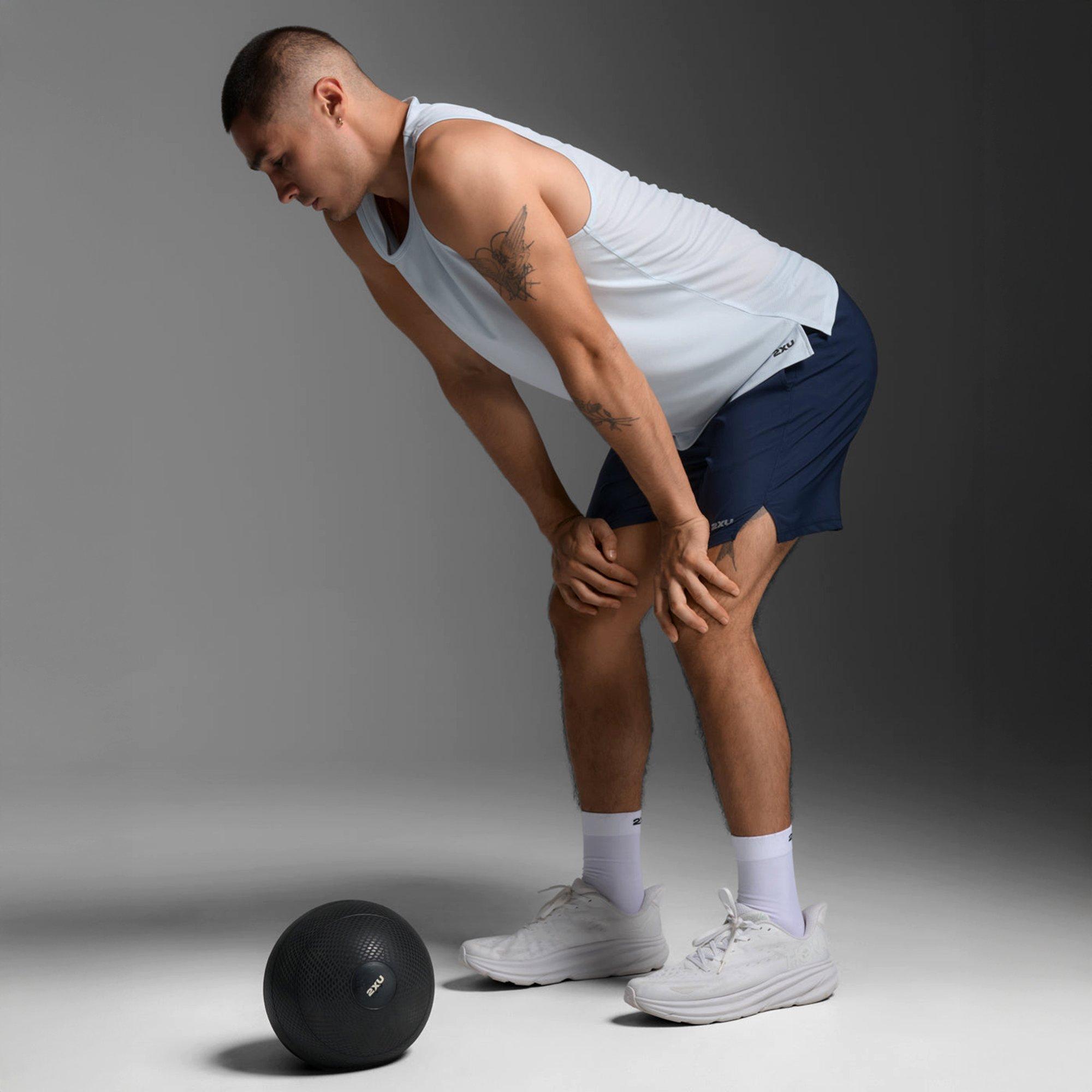 Moonstone/Blk - 2XU - Aero Mesh Tank Sn63 - 8