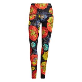 adidas gift Floral Running Leggings Womens Tight