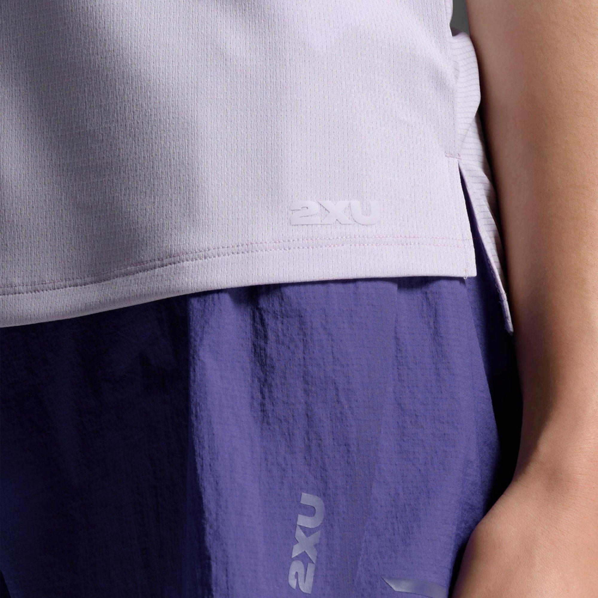 V.Violet/Ref - 2XU - Aero Mesh Short Sleeve Performance Running Top - 4