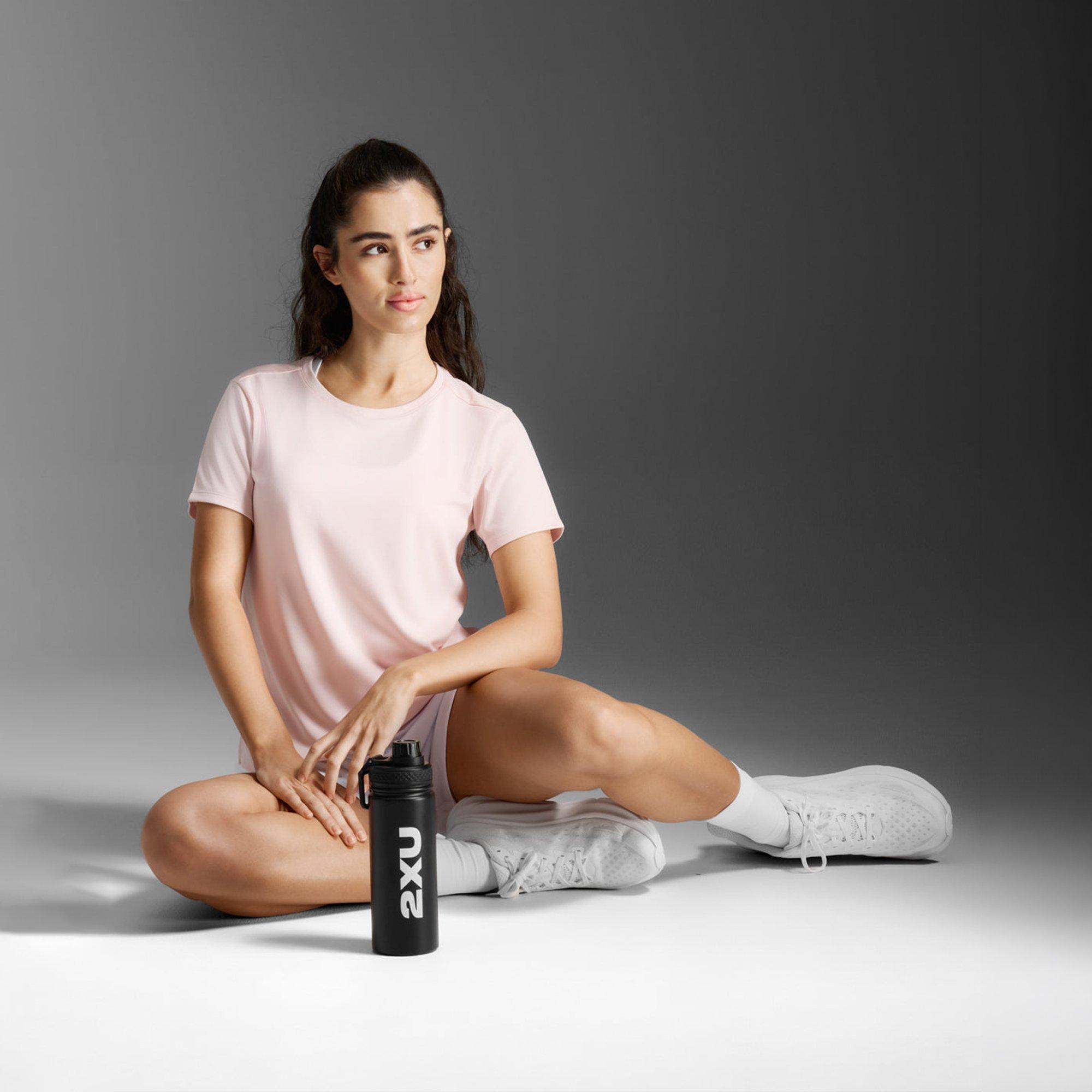 Pink Frost/Pink - 2XU - Women's Aero Mesh Short Sleeve Performance Running Top - 5