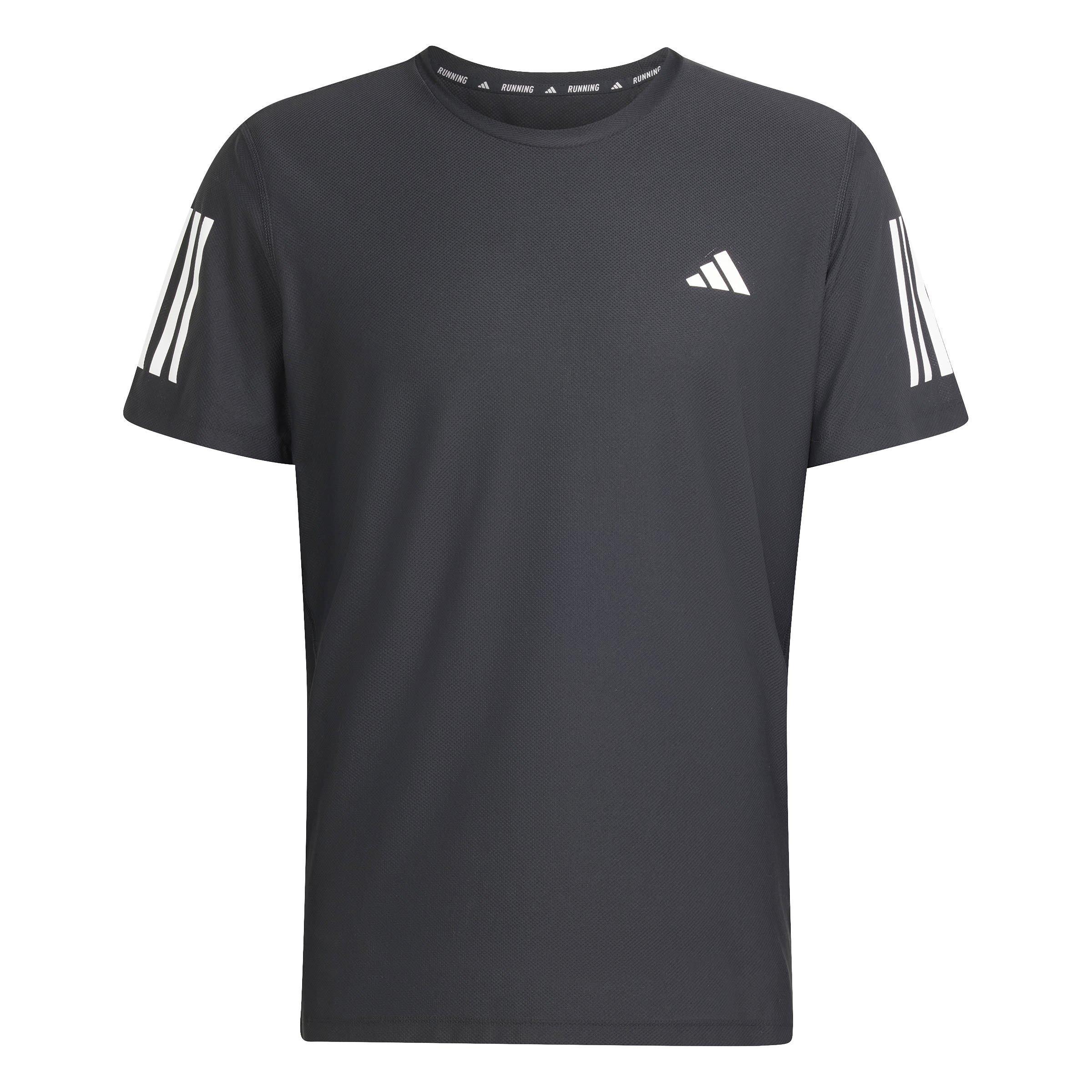 Black - adidas - adidas Own The Run Mens Performance T Shirt - 1