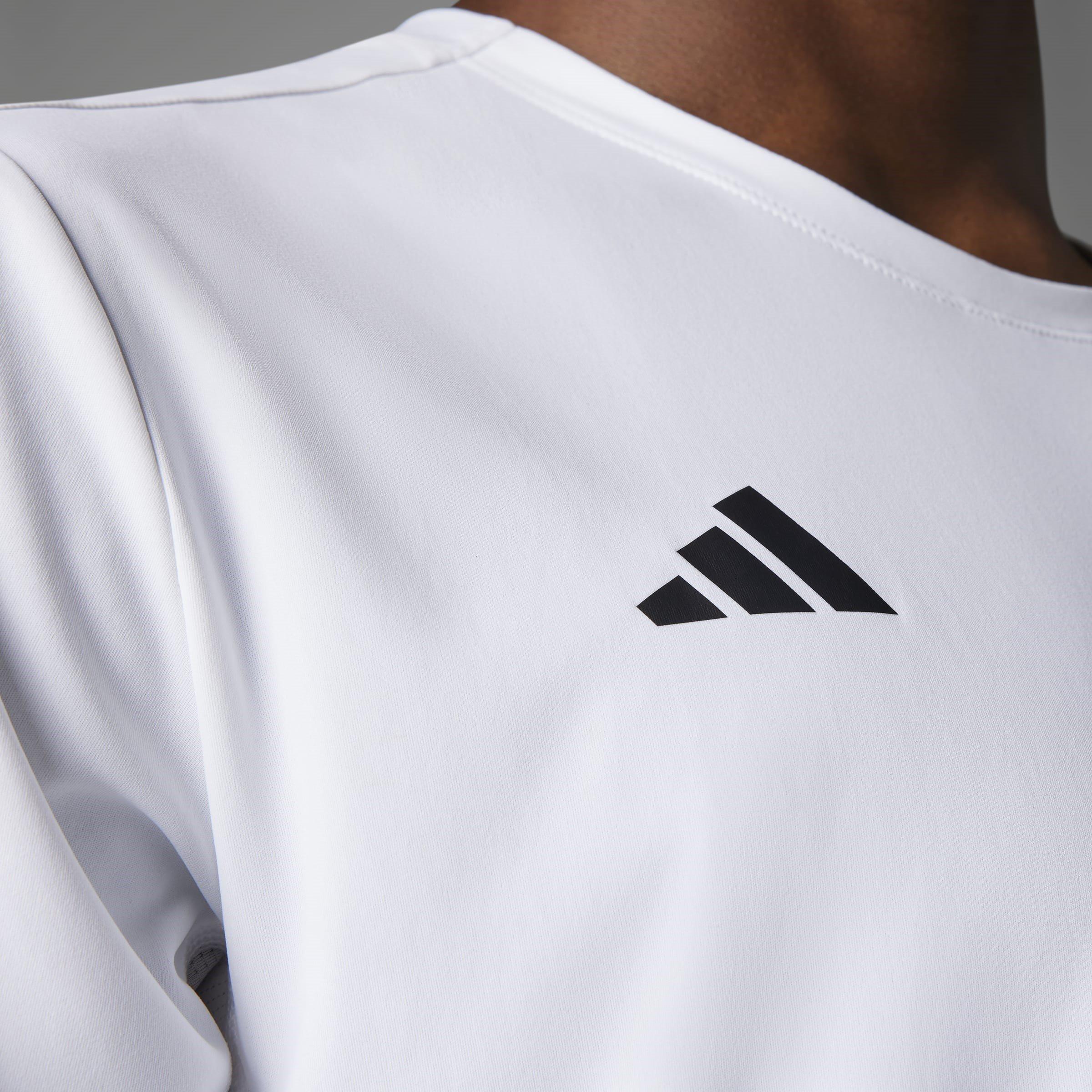 White - adidas - Adizero Essentials Mens Running T Shirt - 13